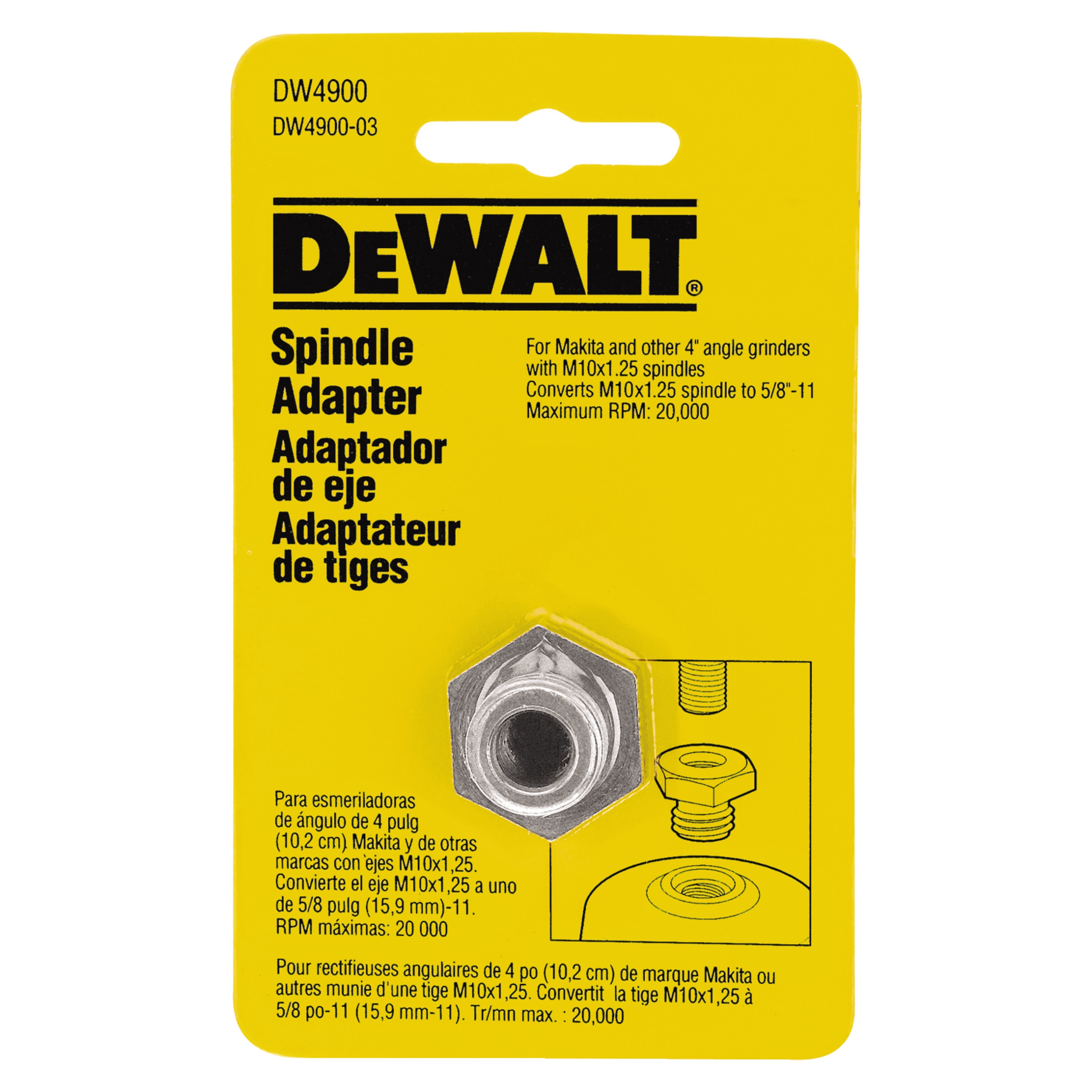 dewalt cut off wheel adapter