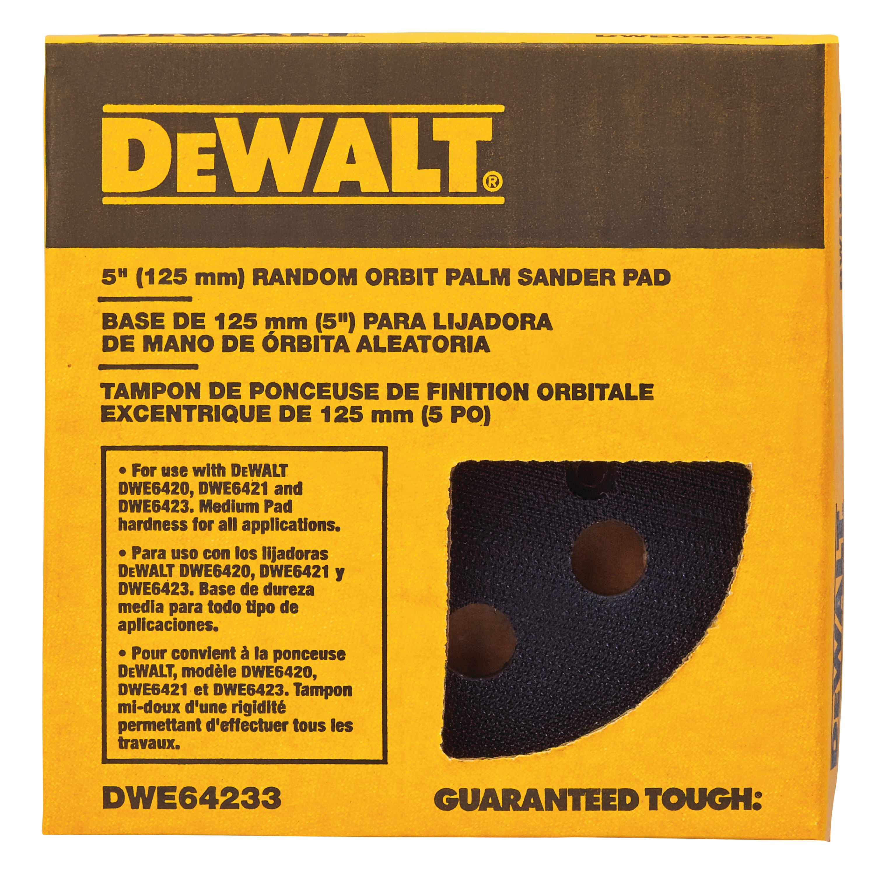 5 Eight Hole Hook Loop Pad Medium Dwe64233 Dewalt