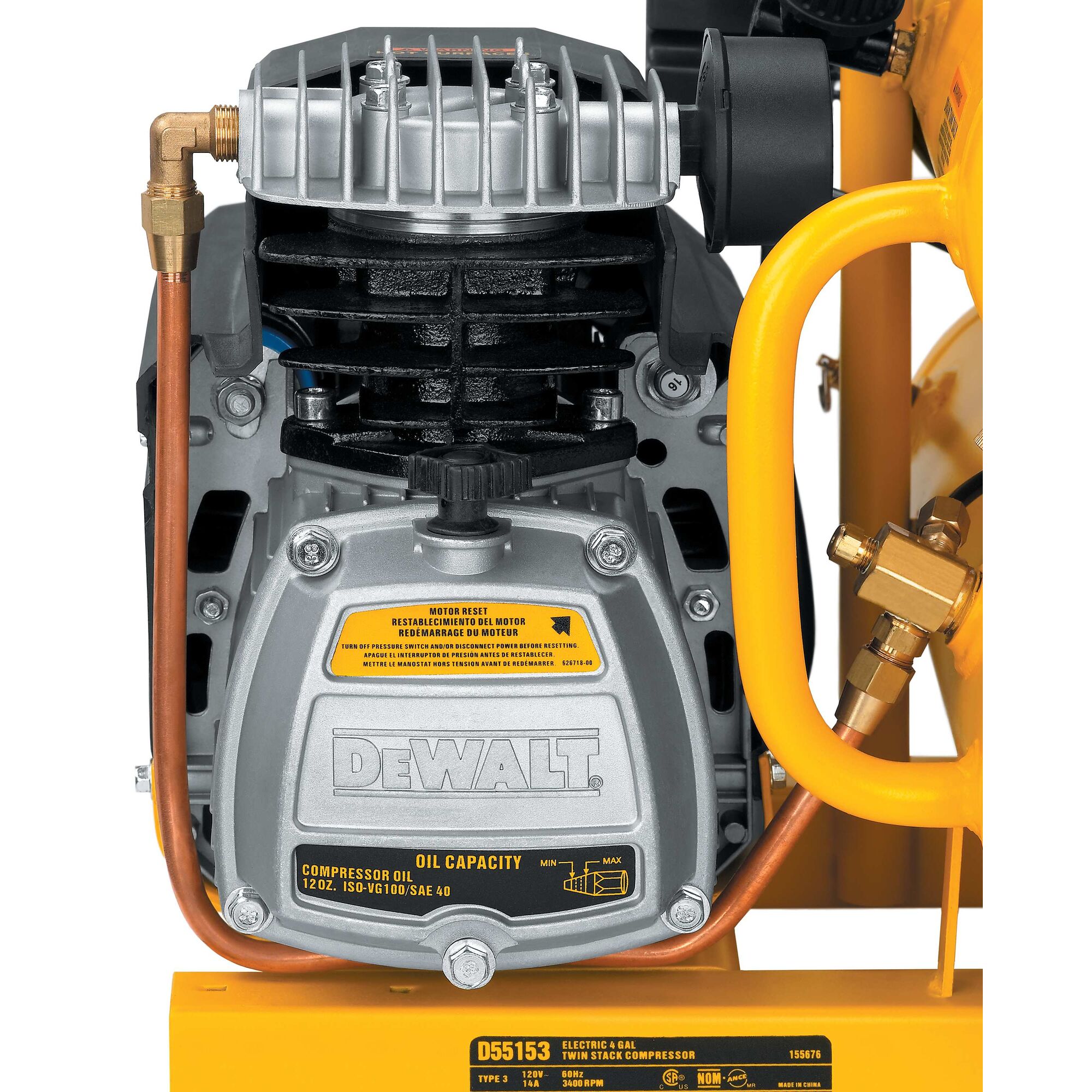 1.1 HP Continuous 4 Gallon Electric Hand Carry Compressor DEWALT