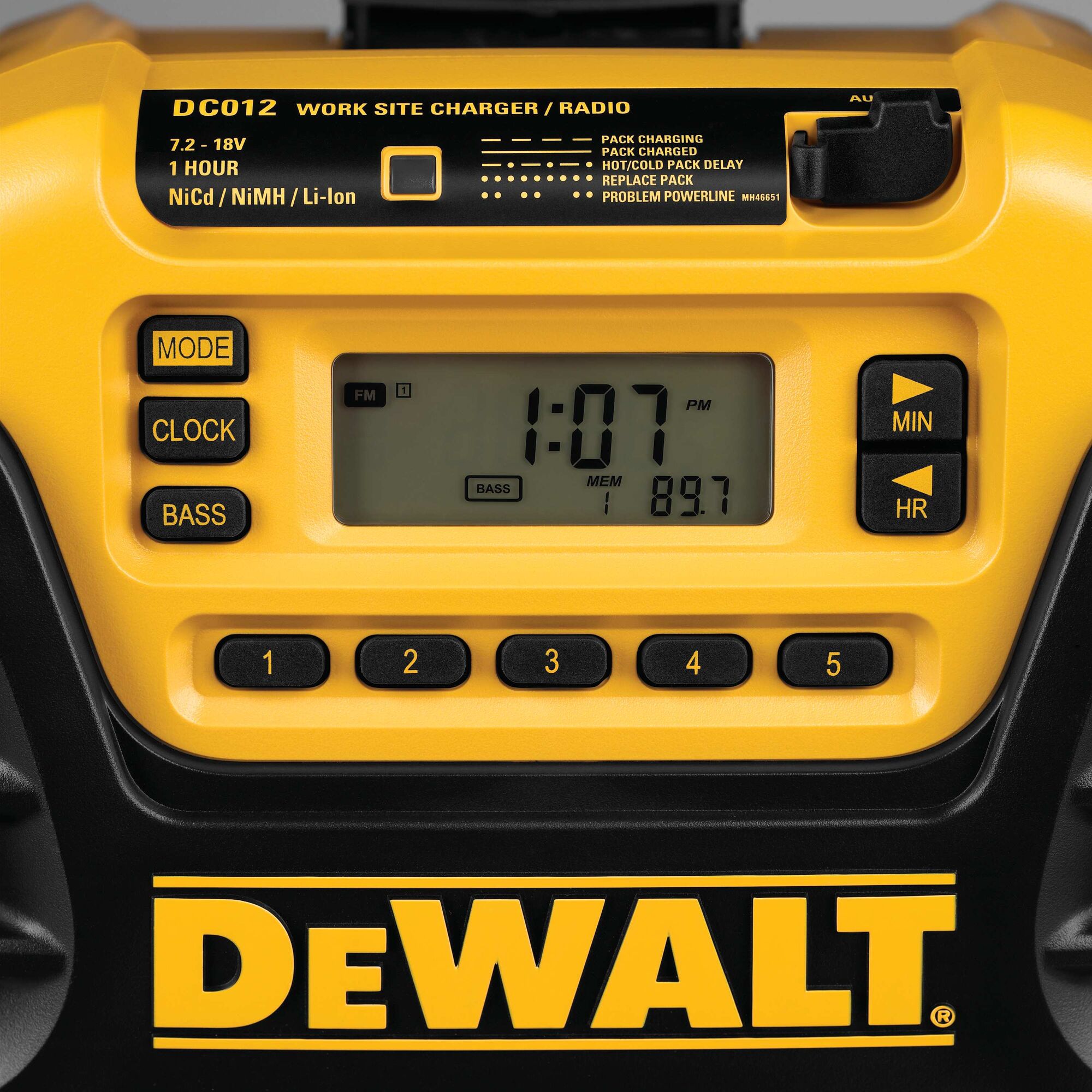 Worksite Charger Radio DEWALT