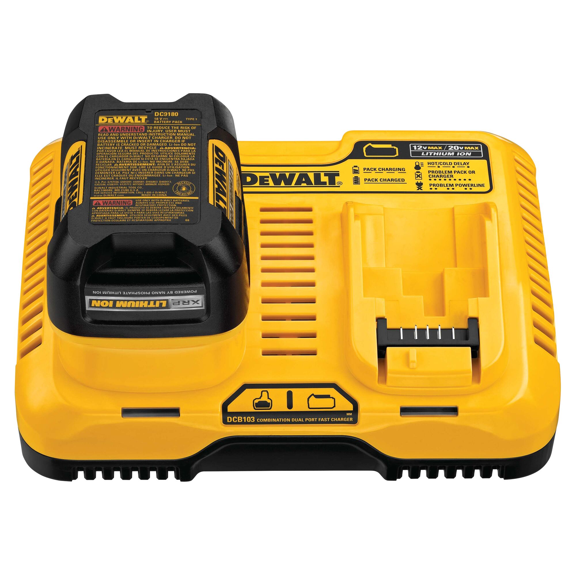 Dewalt 20v discount dual battery charger