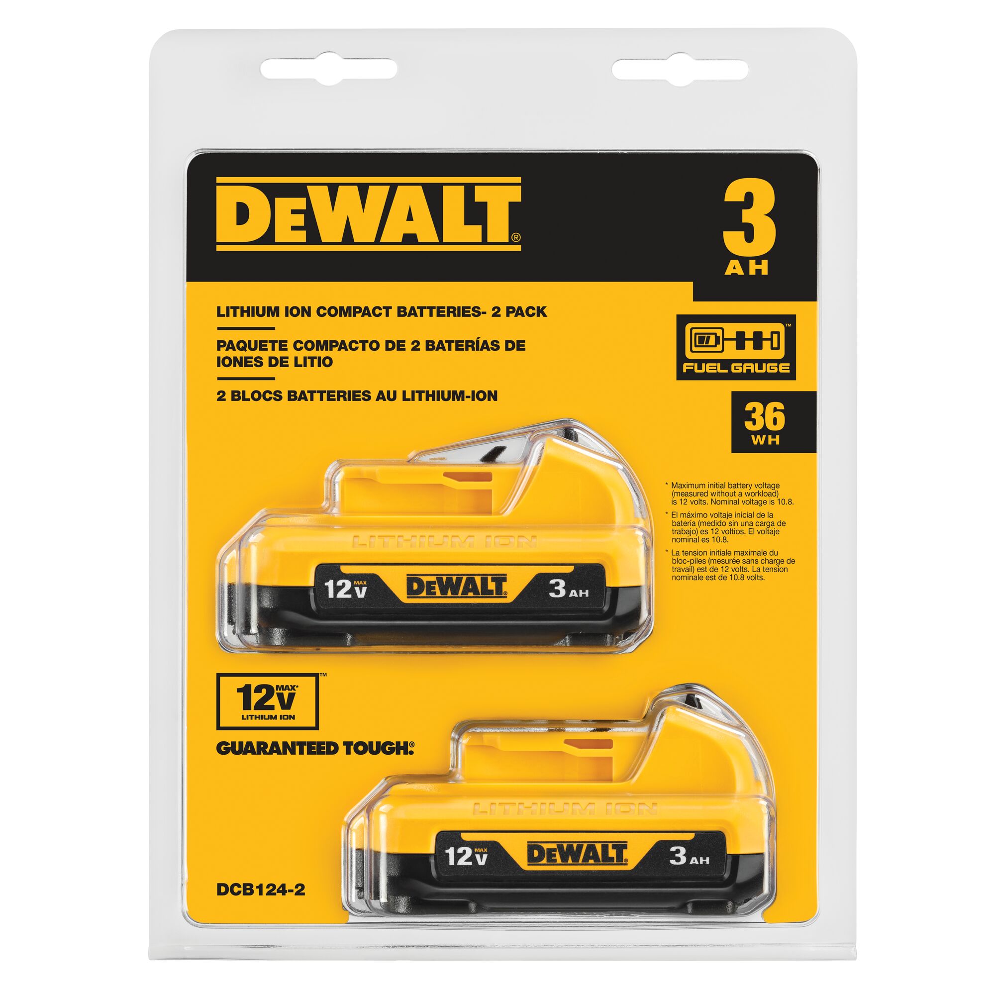 12V MAX 3Ah 2 PK DEWALT