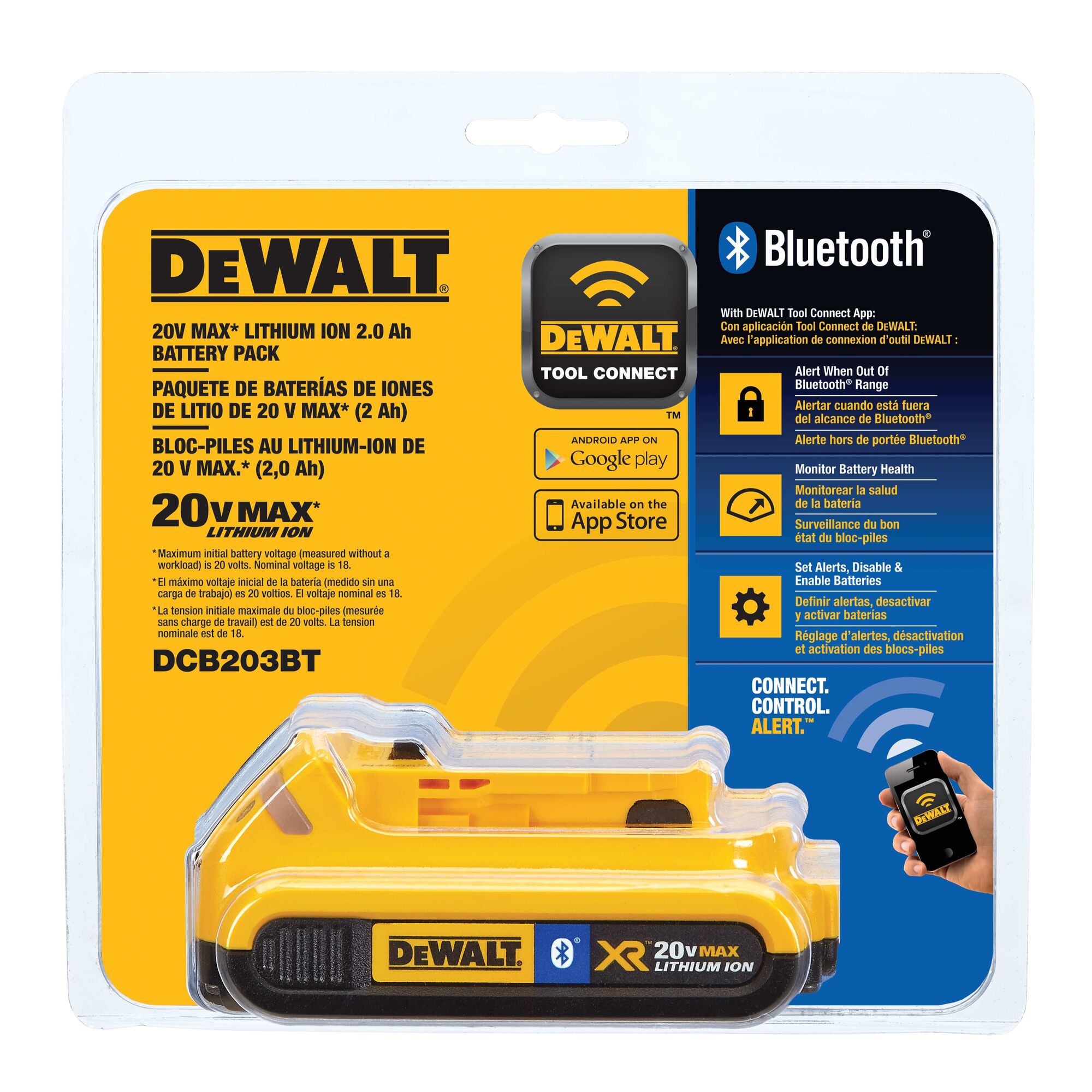 20V MAX Tool Connect 2Ah Battery DEWALT