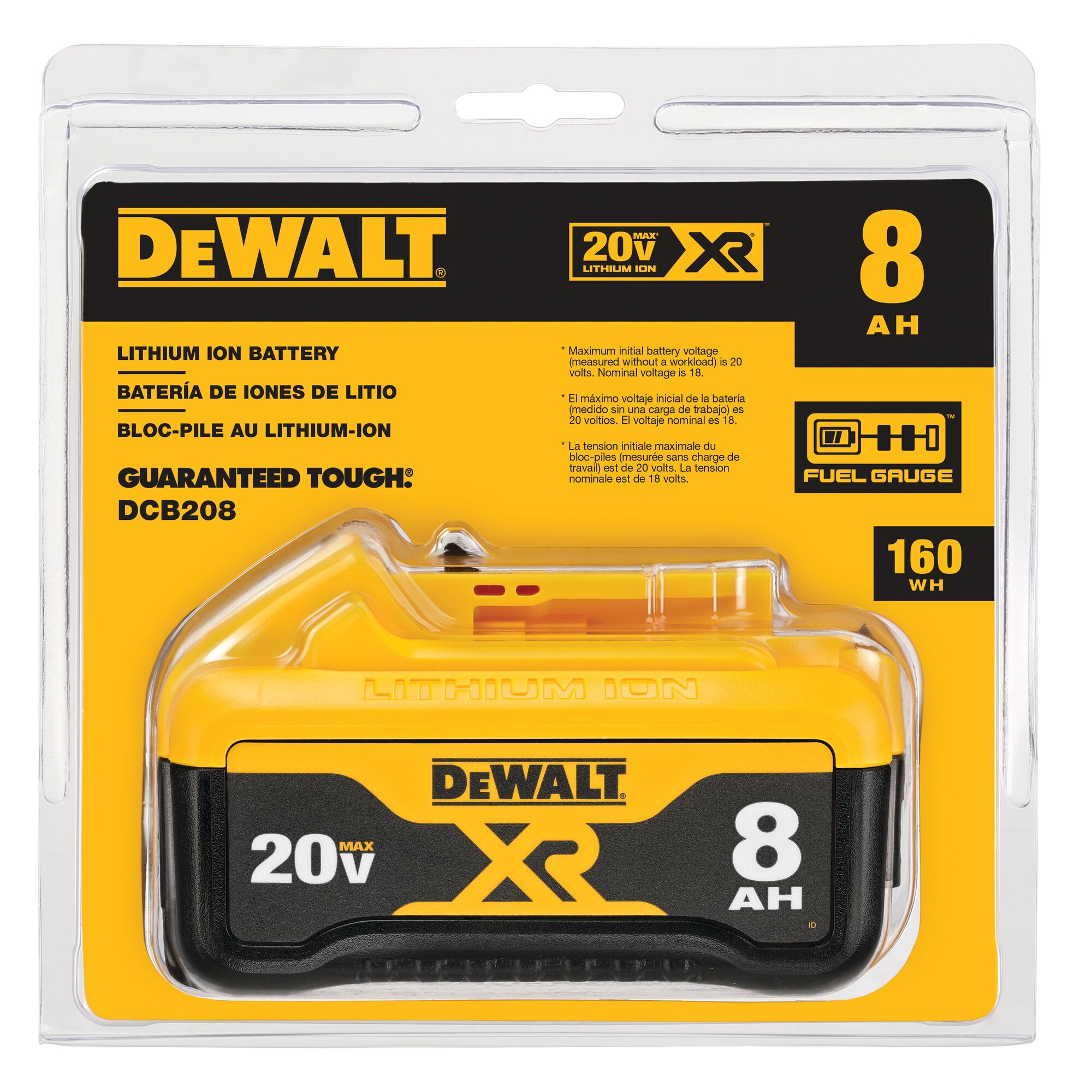 20V MAX XR 8.Ah Battery DEWALT