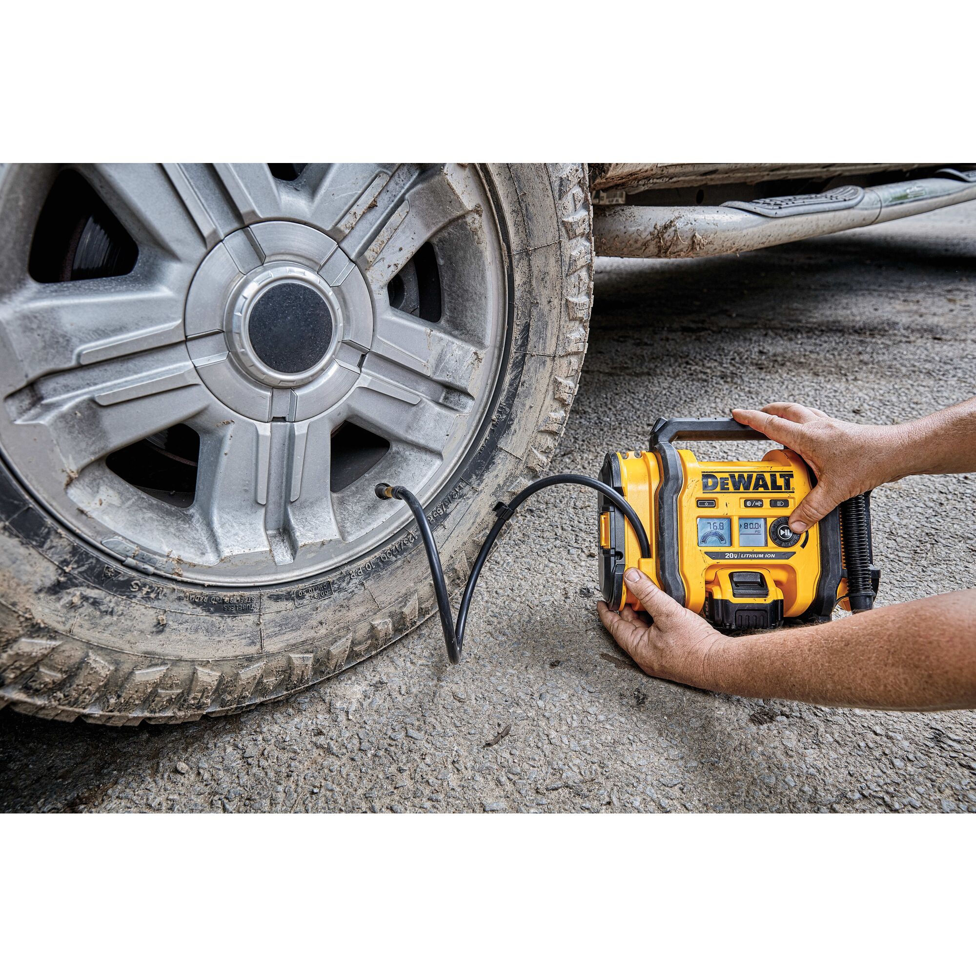 Dewalt portable air compressor battery charger hot sale