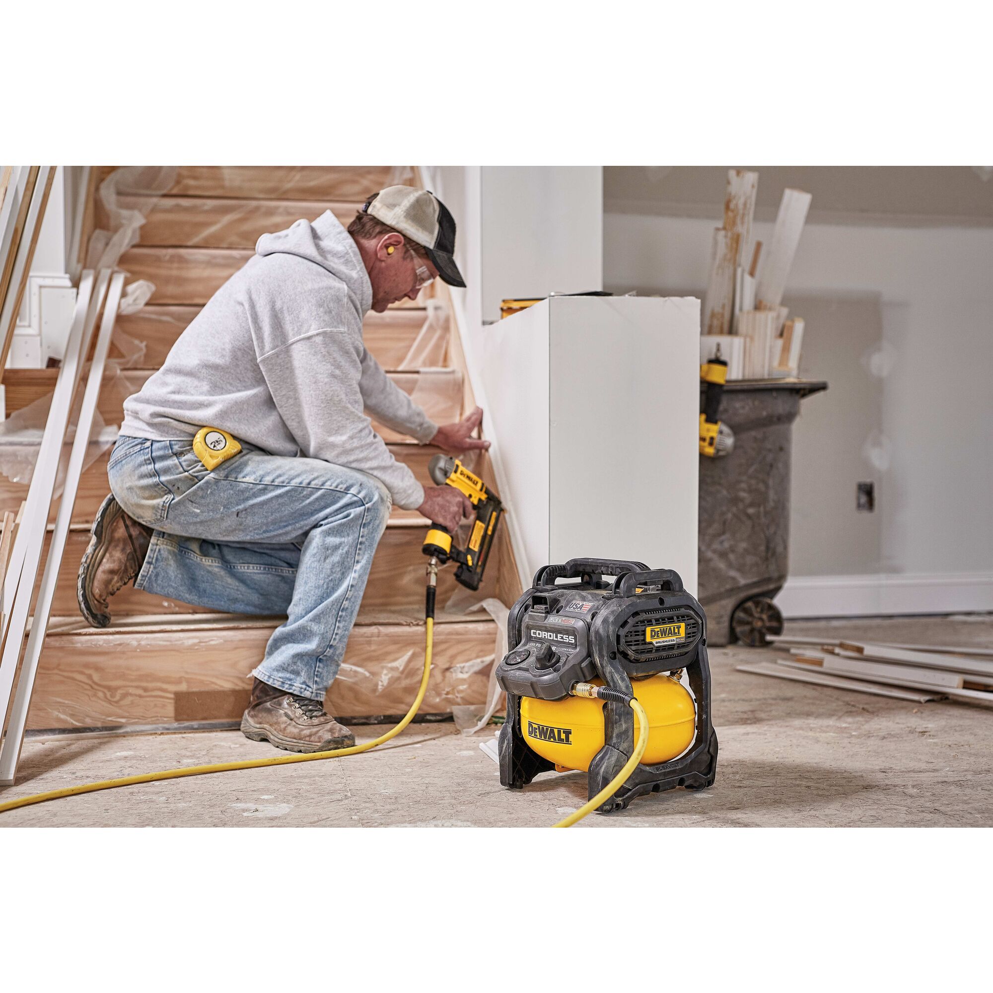 Dewalt cordless air outlet compressor home depot