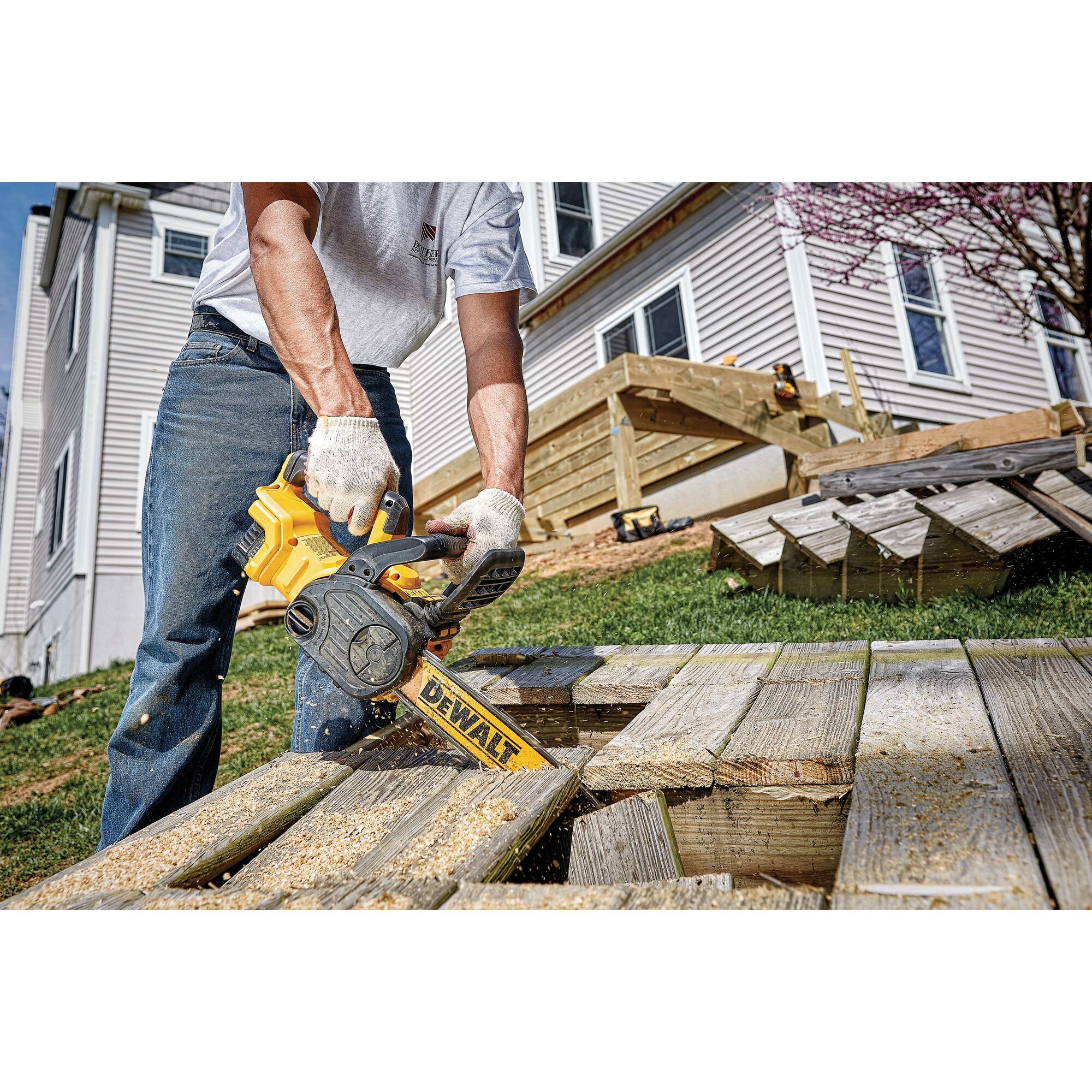 20V MAX* XR® Compact 12 in Cordless Chainsaw (Tool Only) | DEWALT