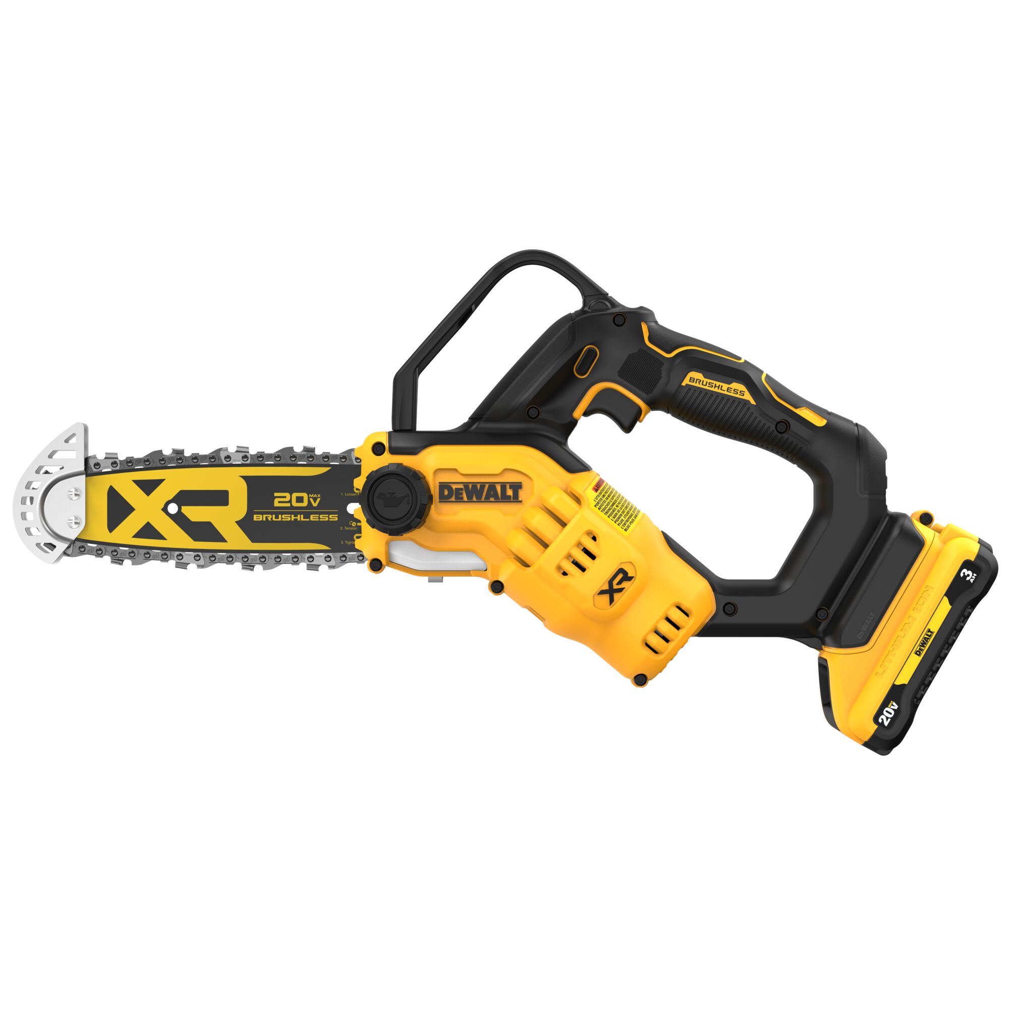 20V MAX 8 in Brushless Cordless Pruning Chainsaw Kit With 3 Ah