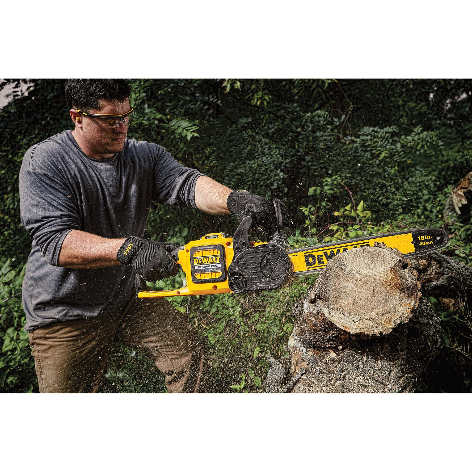 Dewalt 60v chainsaw discount with battery and charger