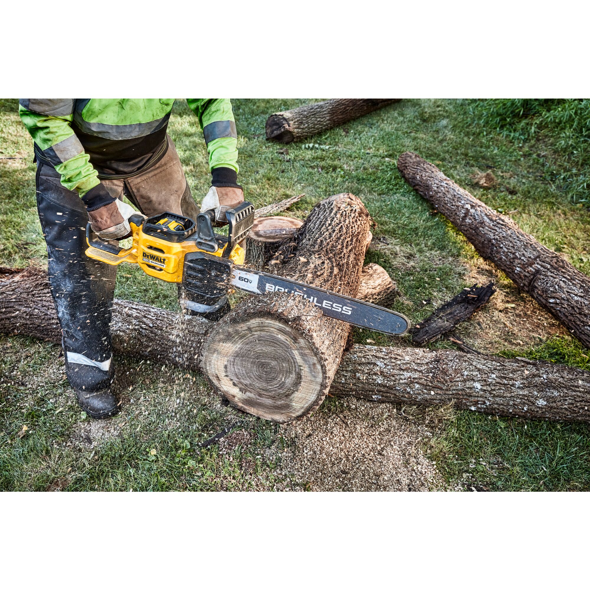 Dewalt 60v on sale chainsaw lowe's