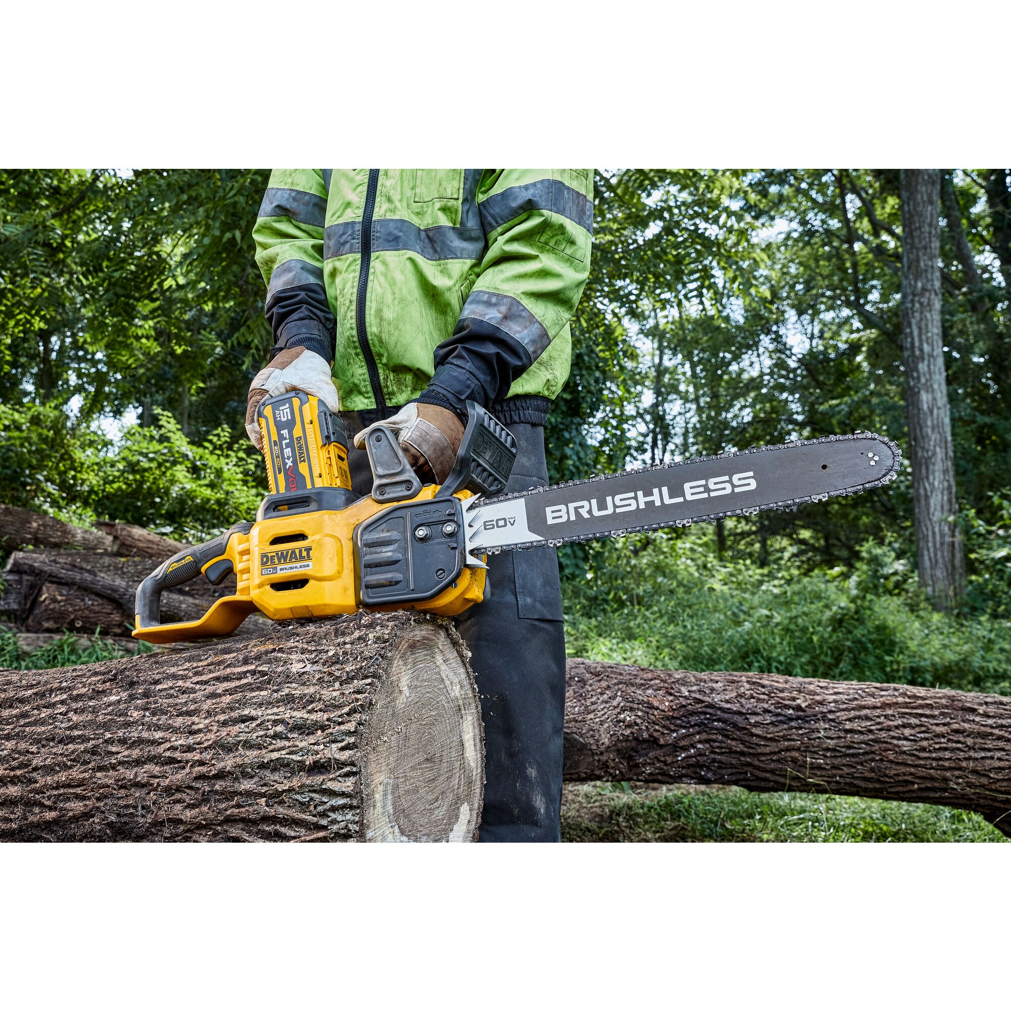 Dewalt 60v chainsaw with battery and charger new arrivals