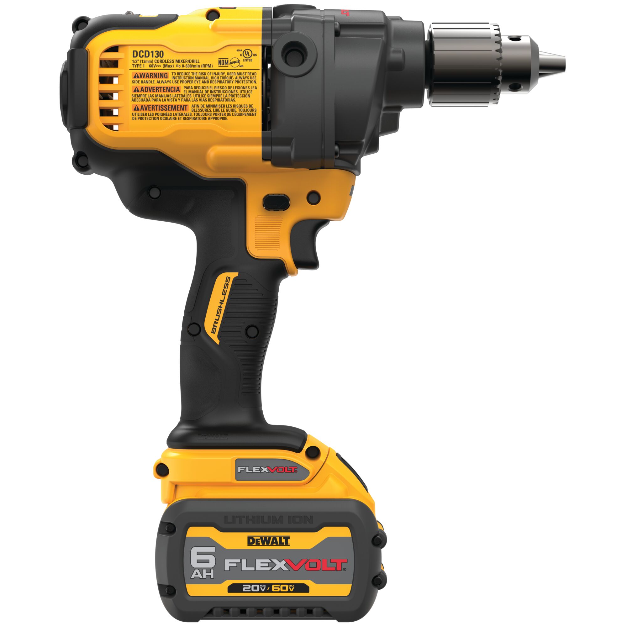 60V MAX Mixer Drill with E CLUTCH System Kit DEWALT