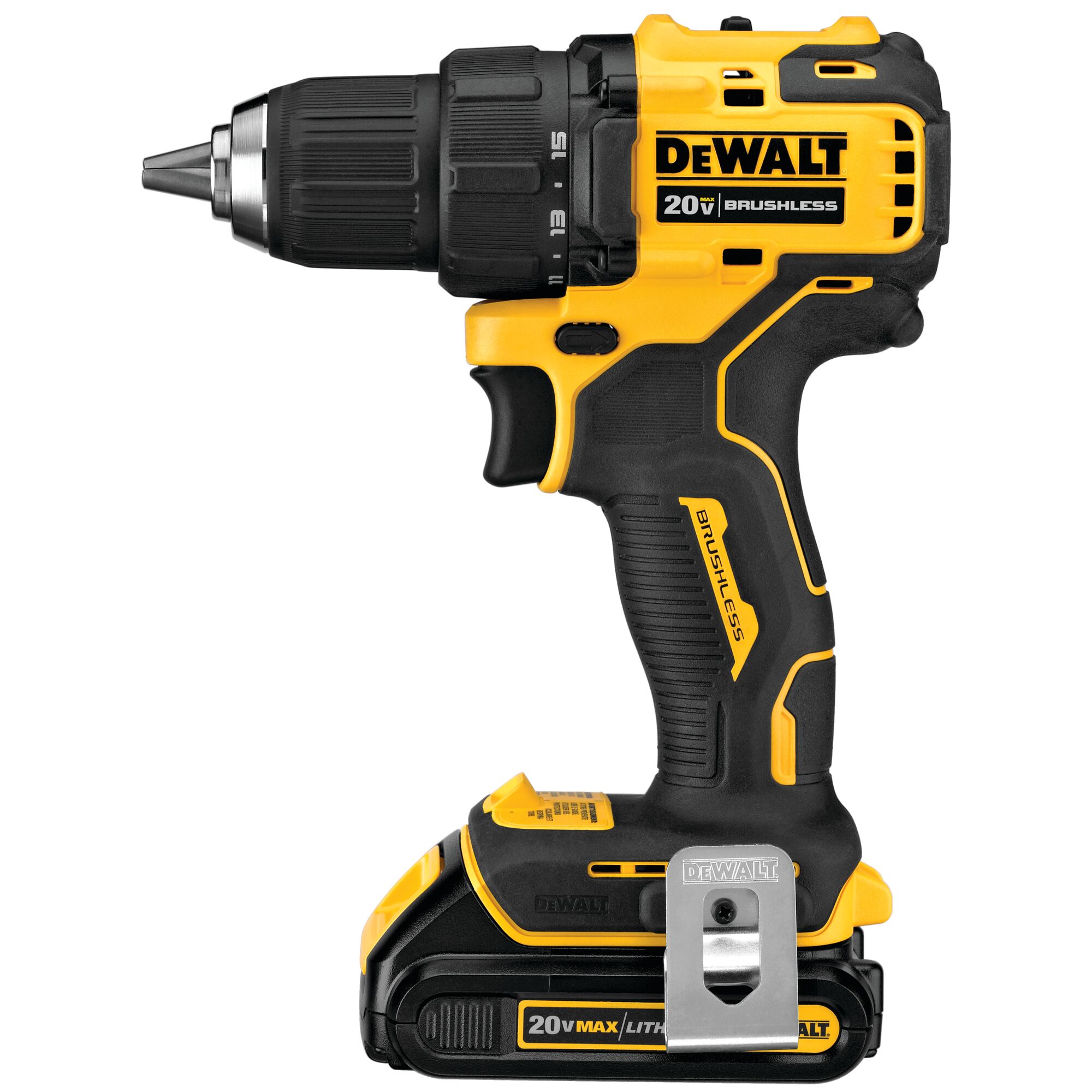 ATOMIC™ 20V MAX* Brushless Compact 1/2 in. Drill/Driver Kit | DEWALT