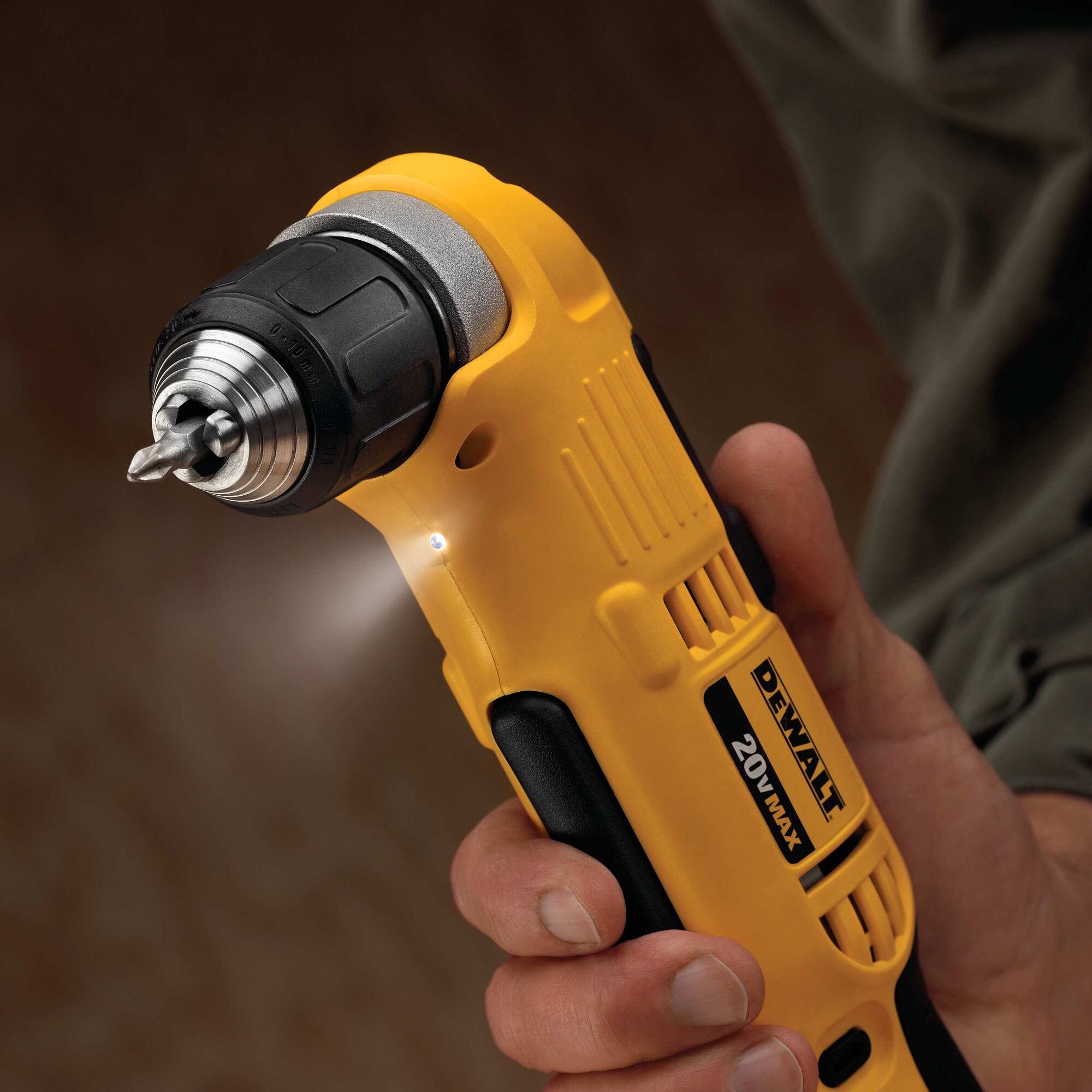 20V MAX 3 8 in. Right Angle Drill Driver Kit DEWALT