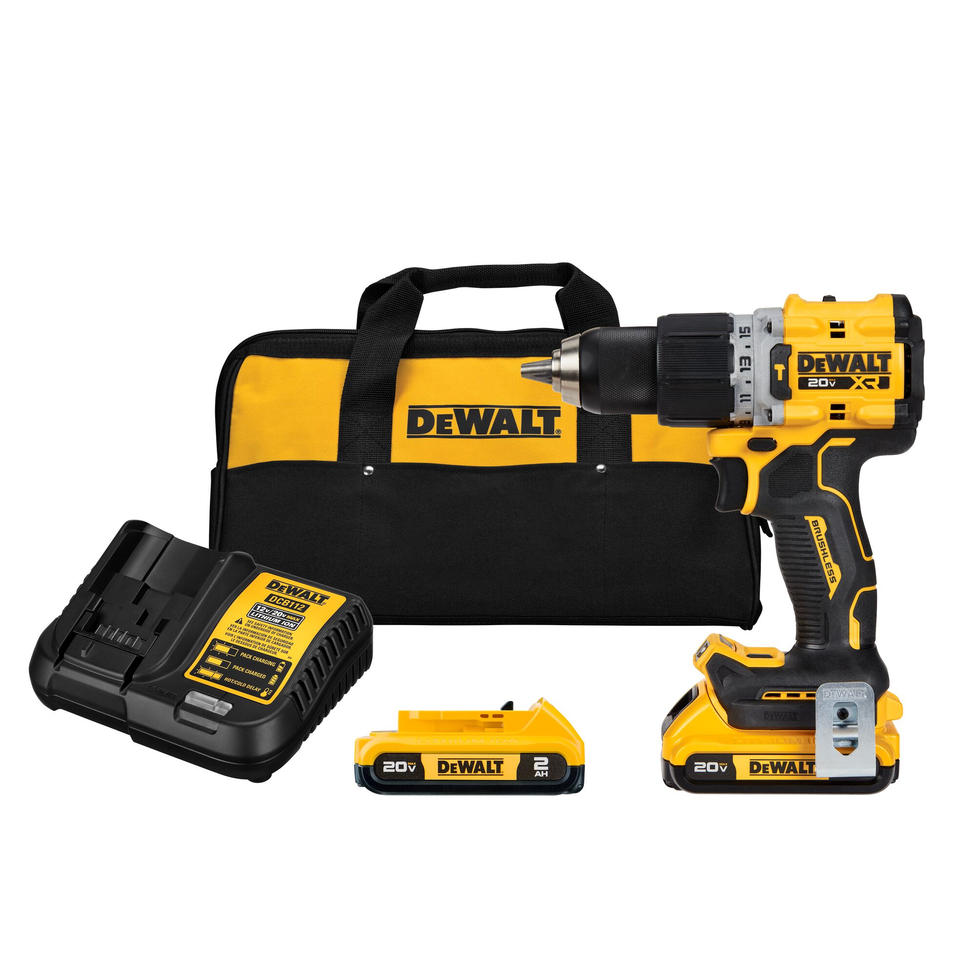 20V MAX* XR® Brushless Cordless 1/2 in. Hammer Drill/Driver Kit