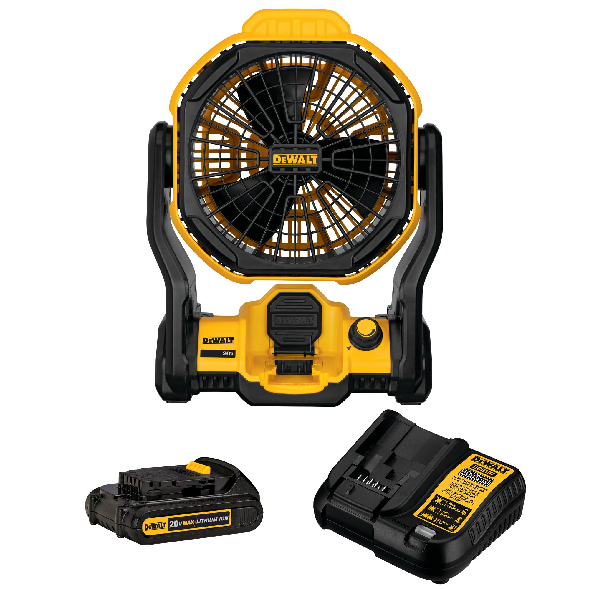 11 in. Corded Cordless Jobsite Fan Kit DEWALT