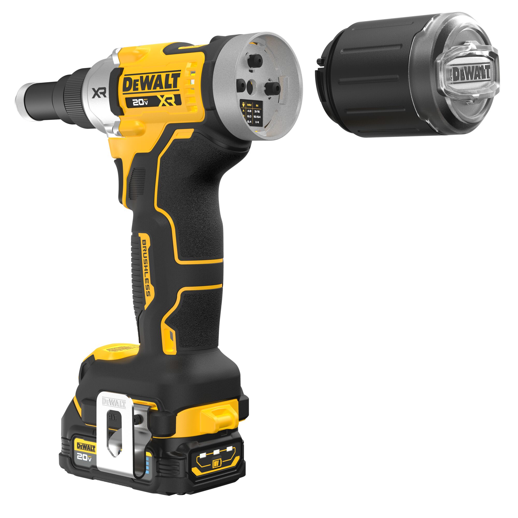 Battery powered best sale rivet gun dewalt