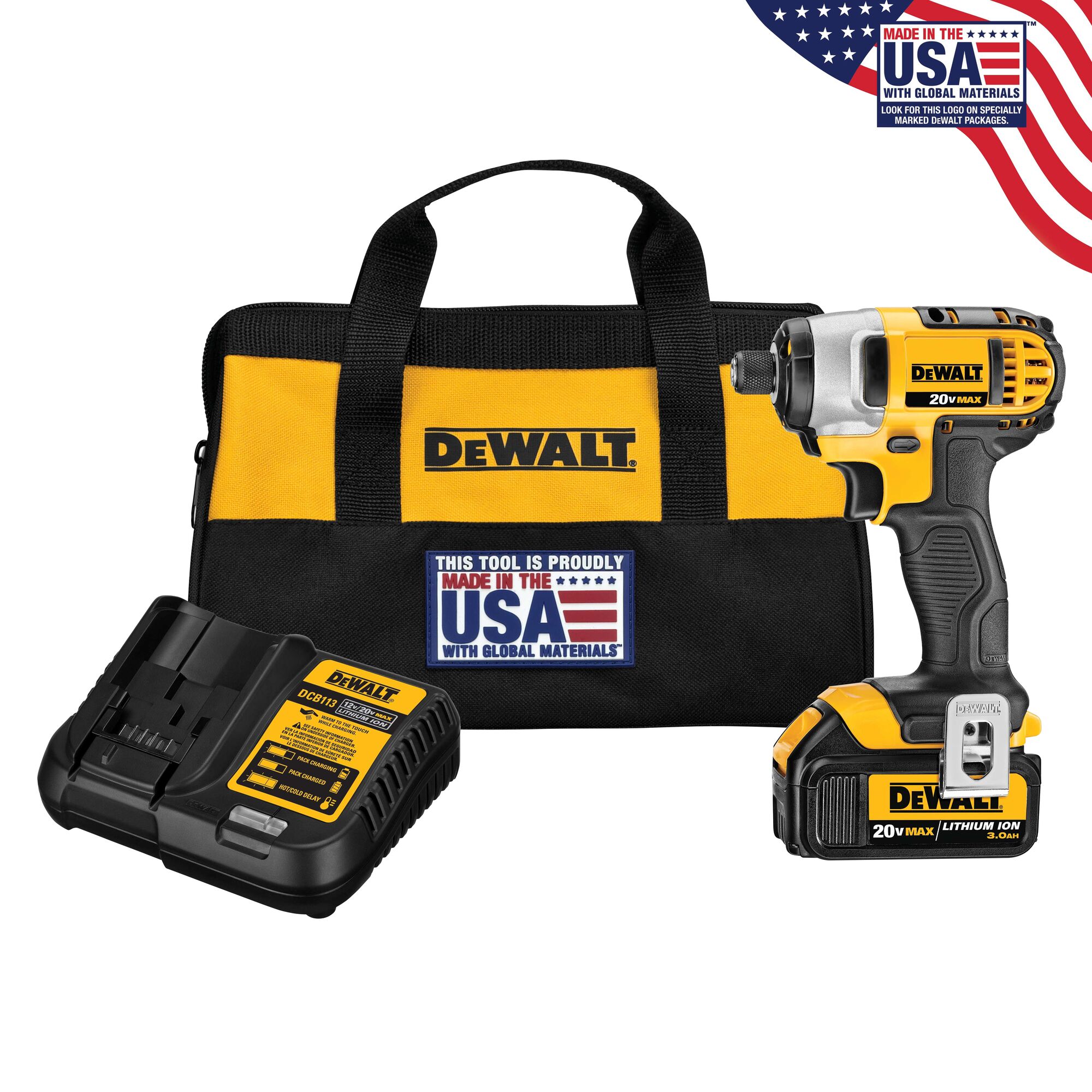 20V MAX 1 4 in. Impact Driver Kit DEWALT