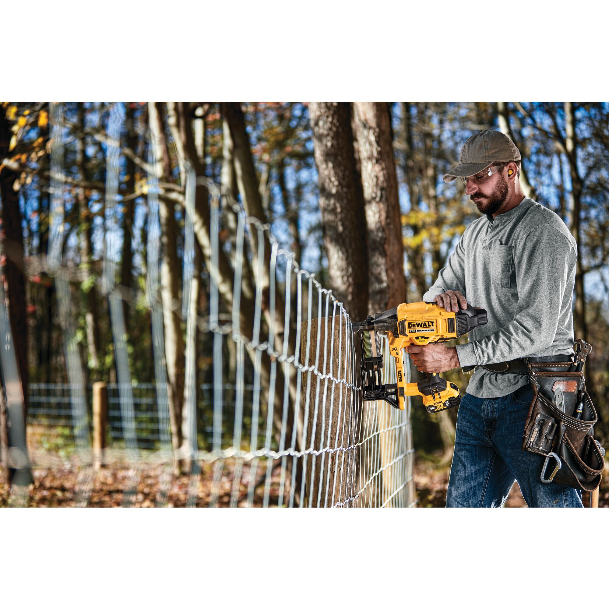 Cordless fence staple gun dewalt hot sale