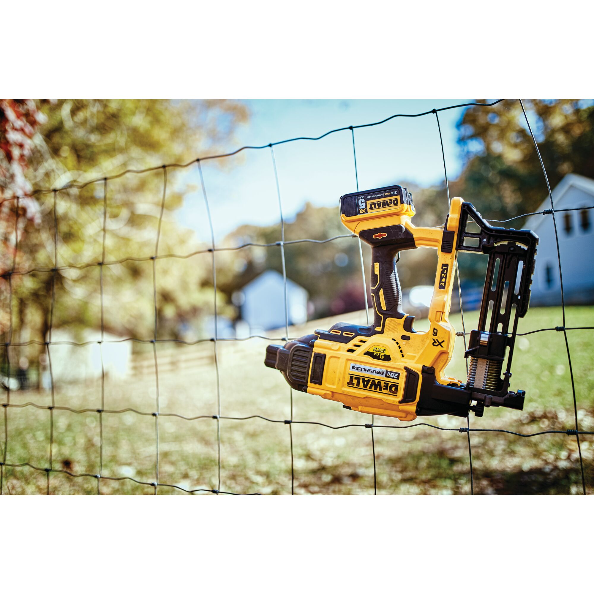 Dewalt cordless fence stapler new arrivals