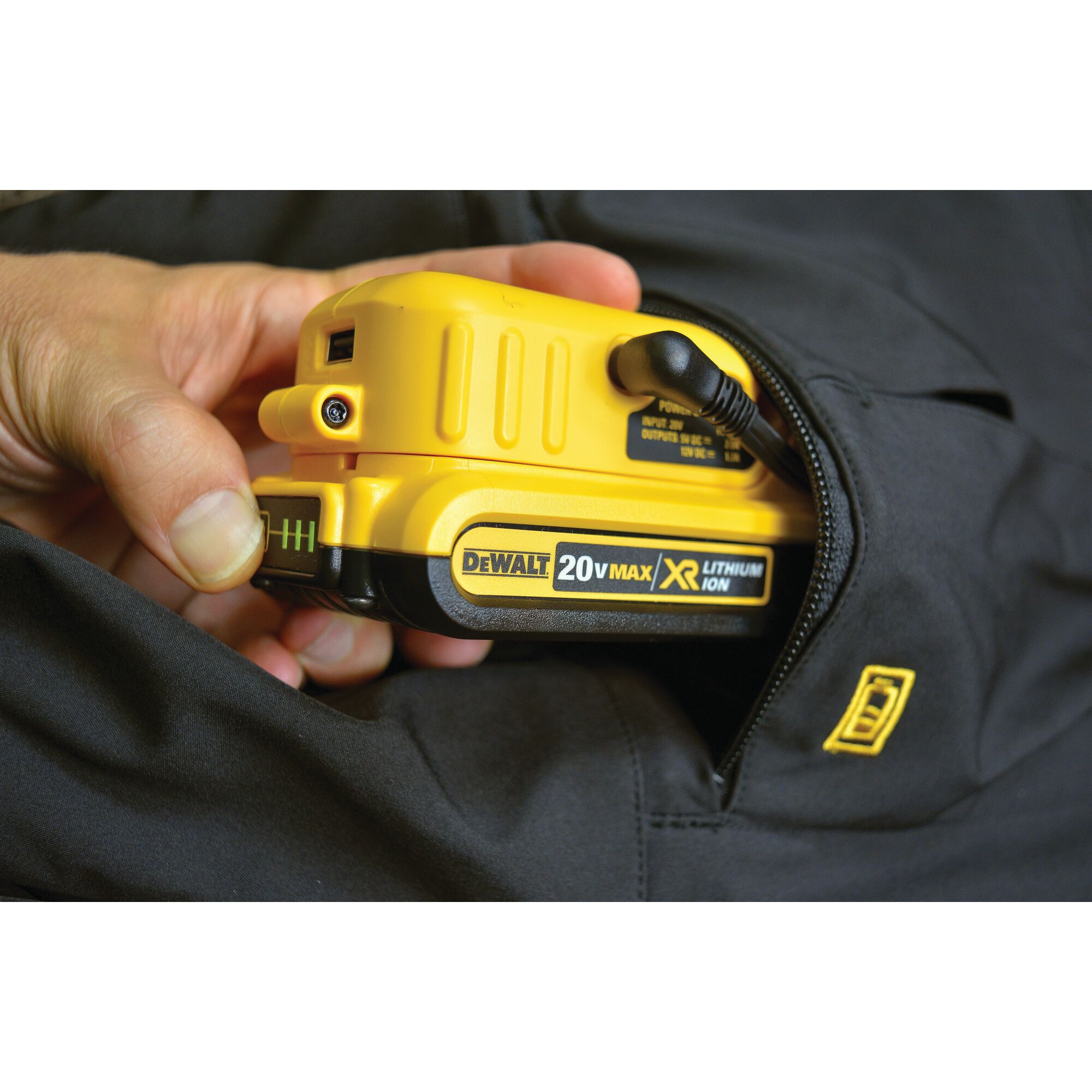 Dewalt battery 2025 heated coat