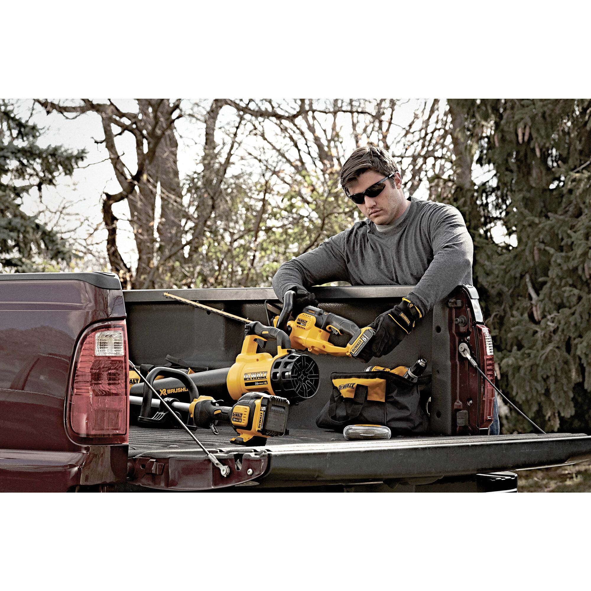 Battery powered best sale hedge trimmer dewalt