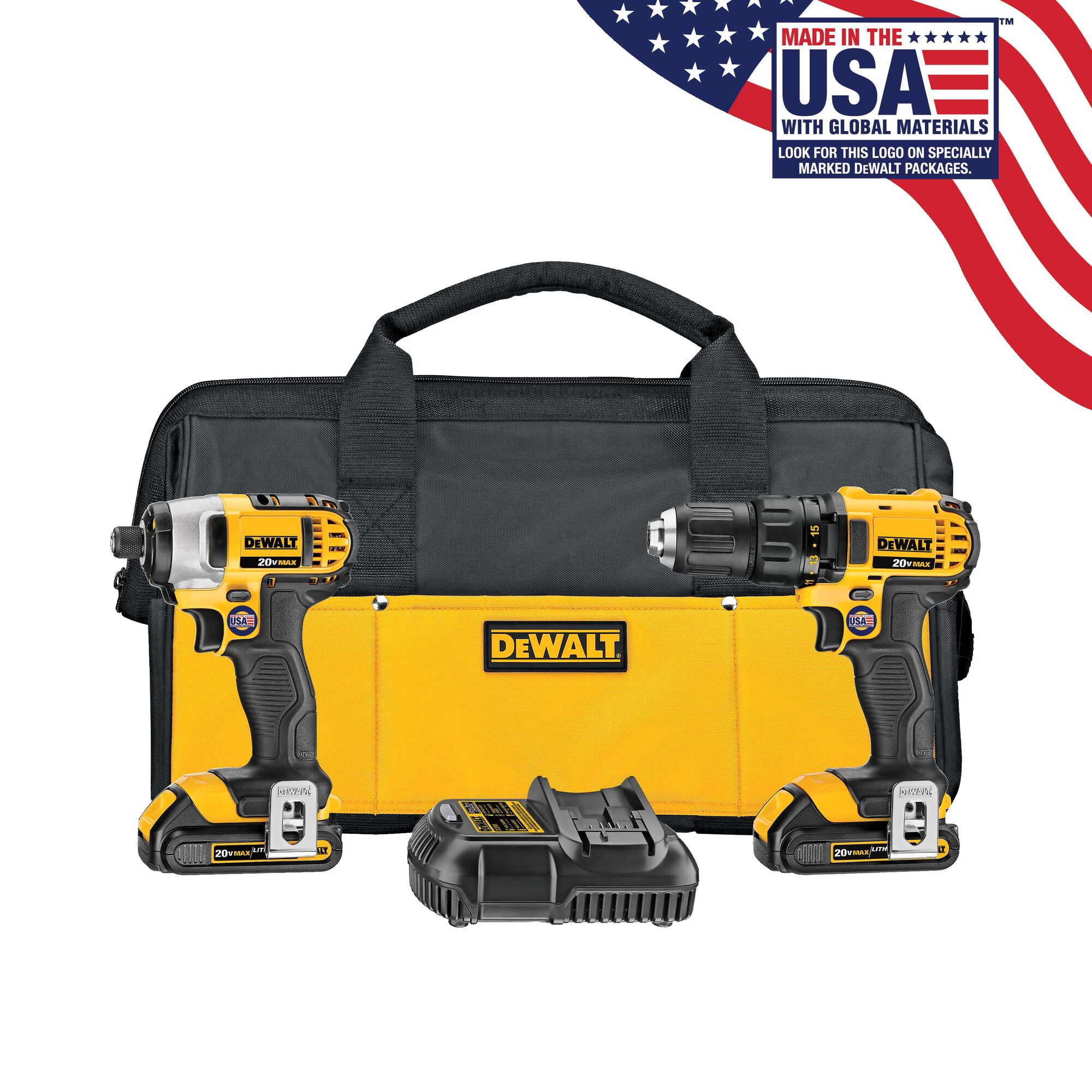 Dewalt drill impact discount combo