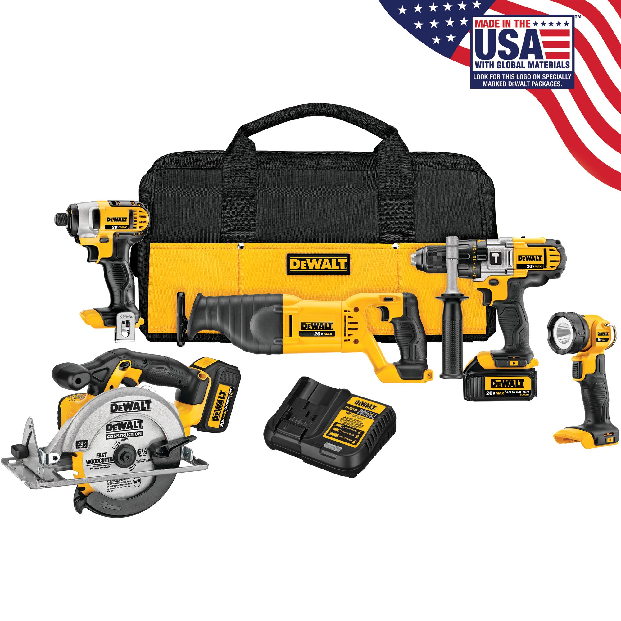 Made in the USA With Global Materials DEWALT