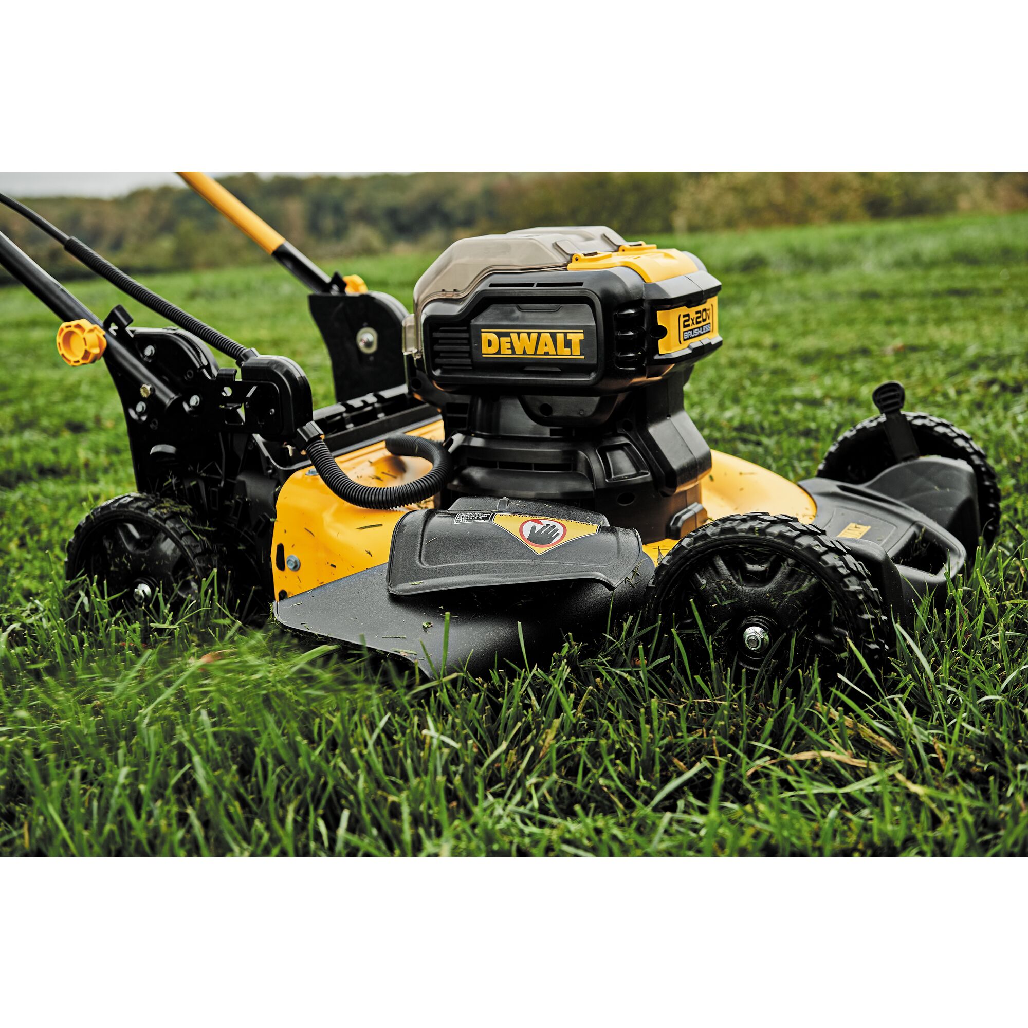 Dewalt brushless best sale lawn mower