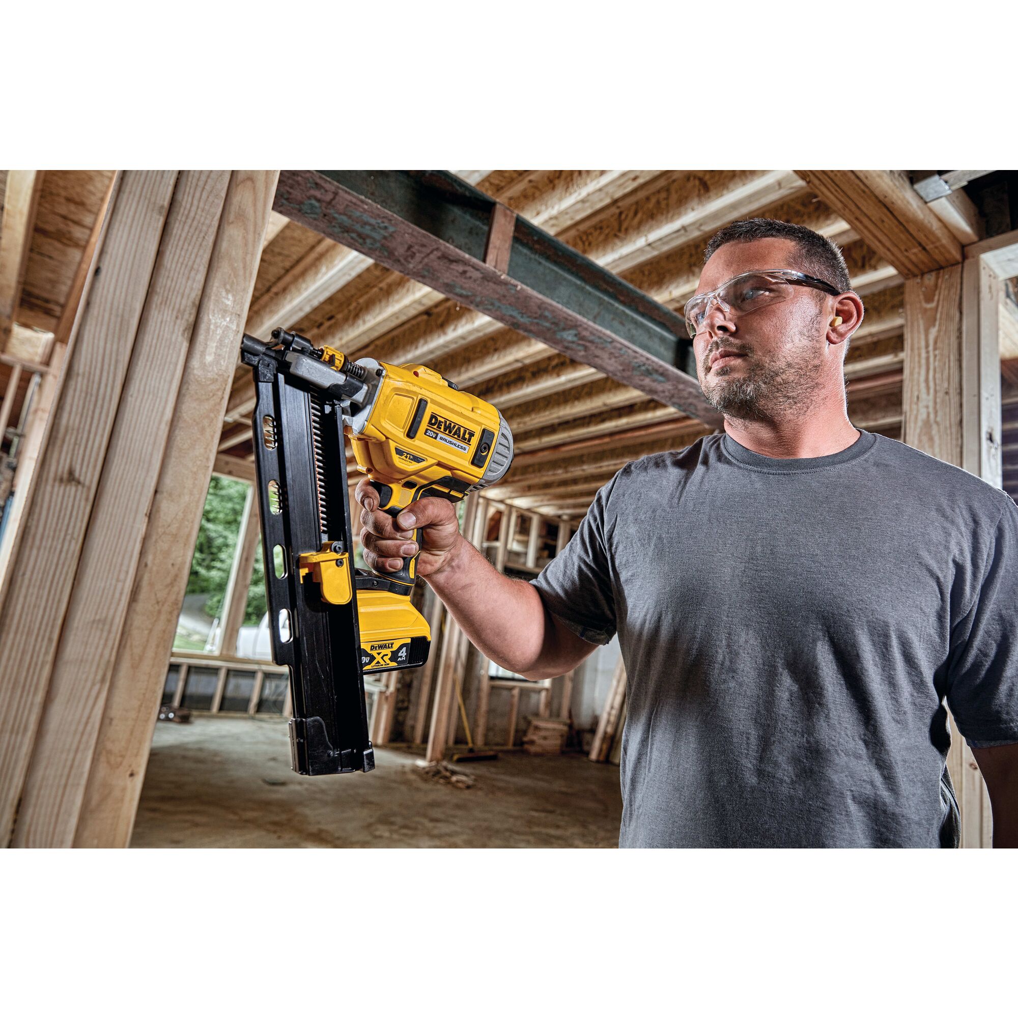 Cordless framing nail gun for online sale