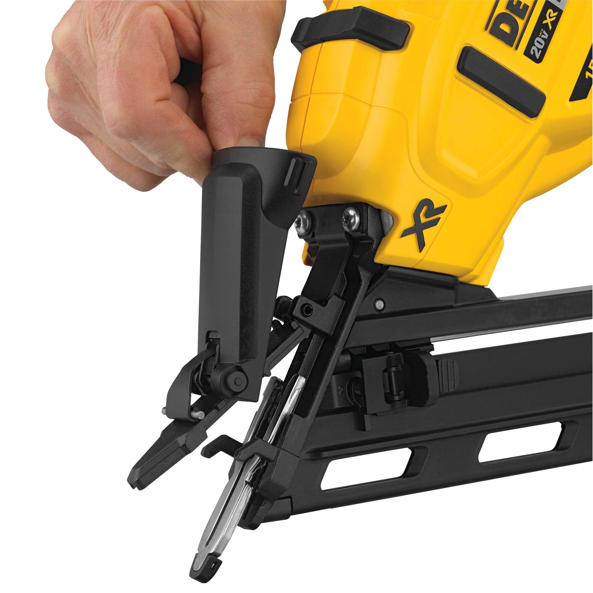 20V MAX XR 15 GA Cordless Angled Finish Nailer Tool Only DEWALT