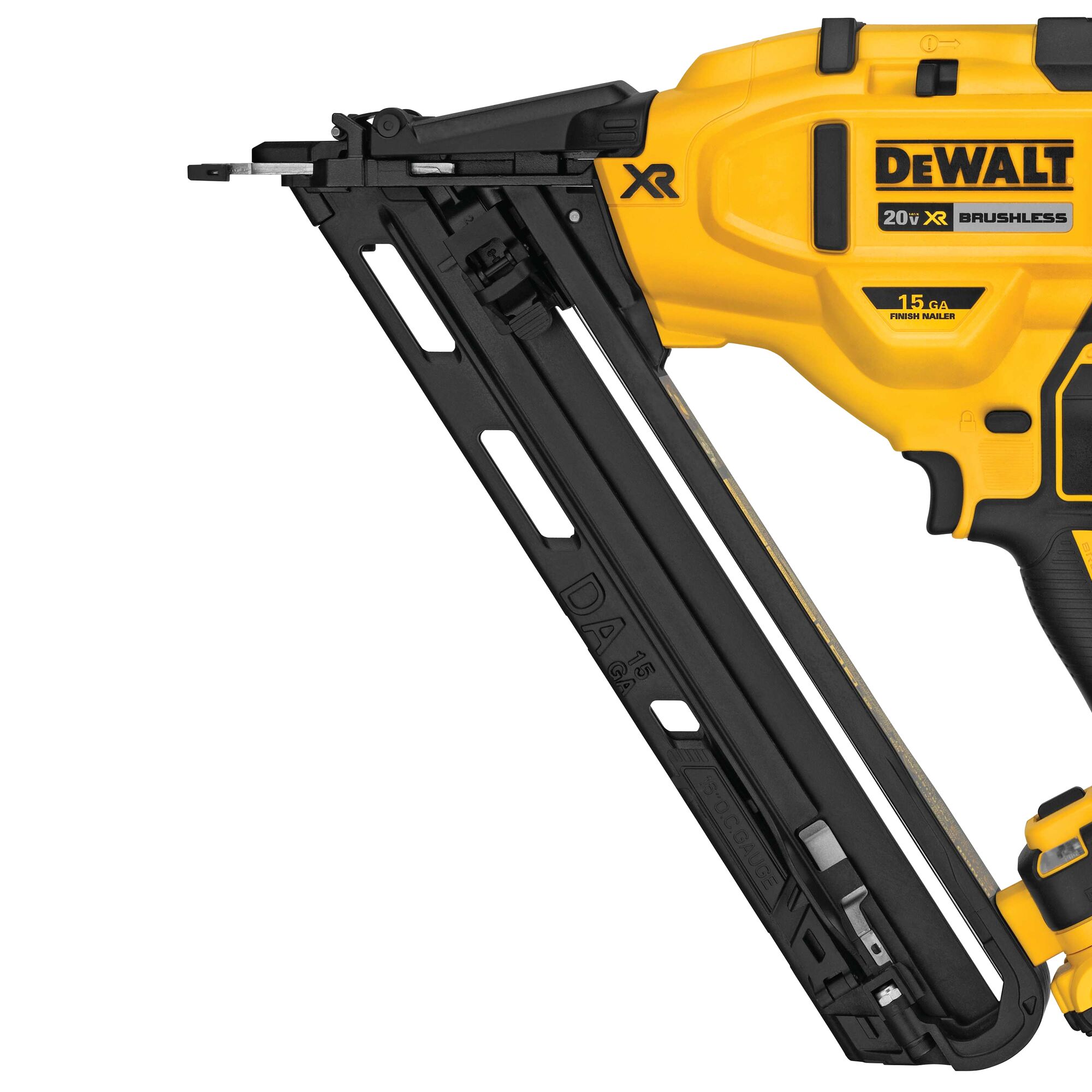 20V MAX* XR® 15 GA Cordless Angled Finish Nailer Kit | DEWALT