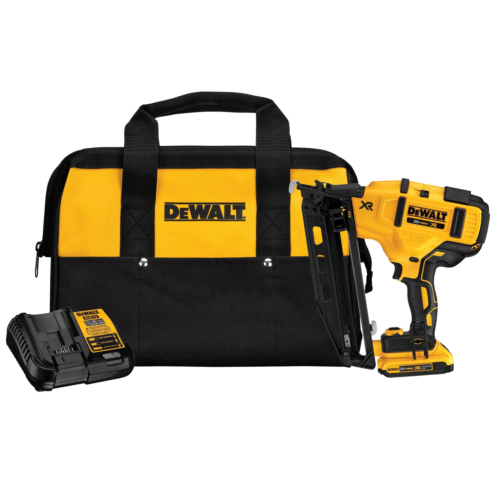 20V MAX XR 16 GA Angled Finish Nailer Kit DEWALT