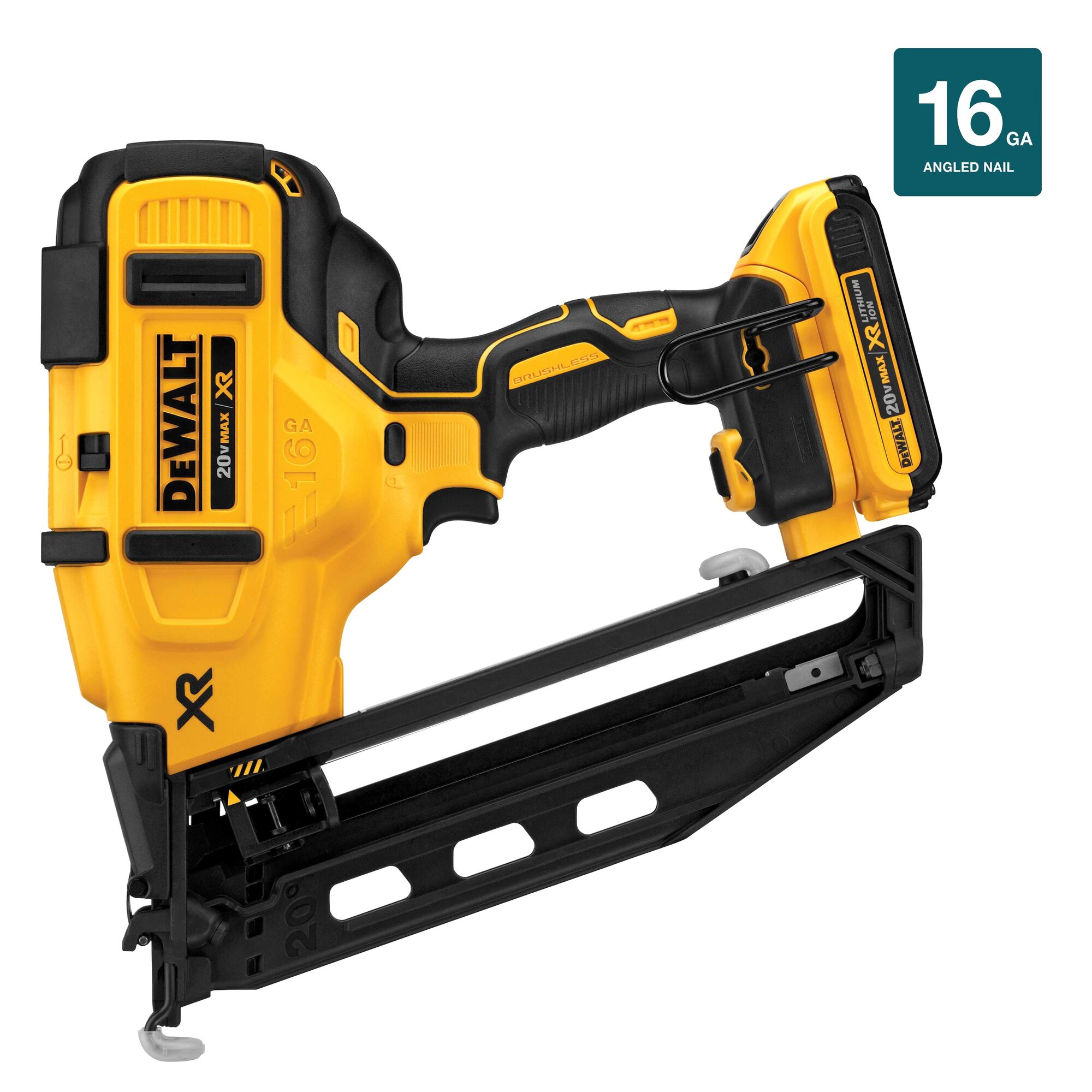 20V MAX XR 16 GA Angled Finish Nailer Kit DEWALT