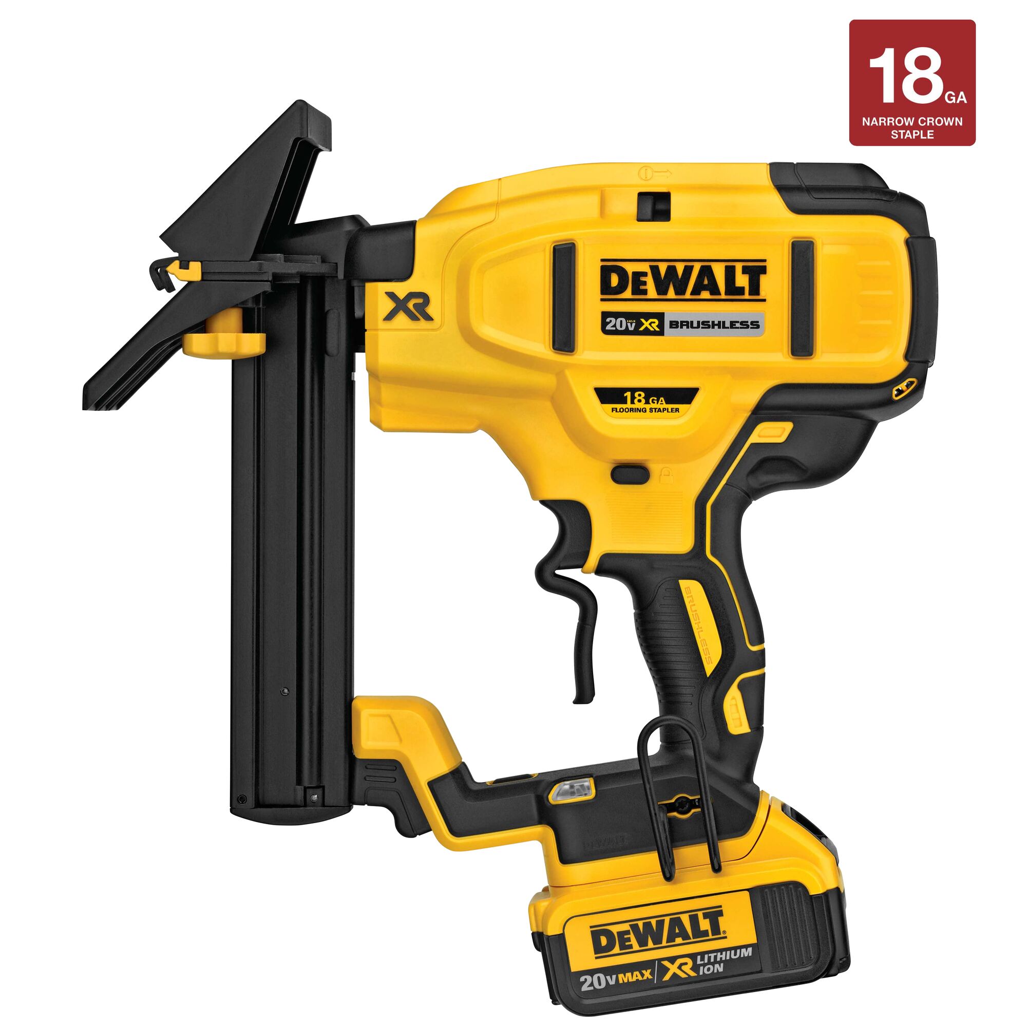 20V MAX XR 18 GA Cordless Flooring Stapler DEWALT