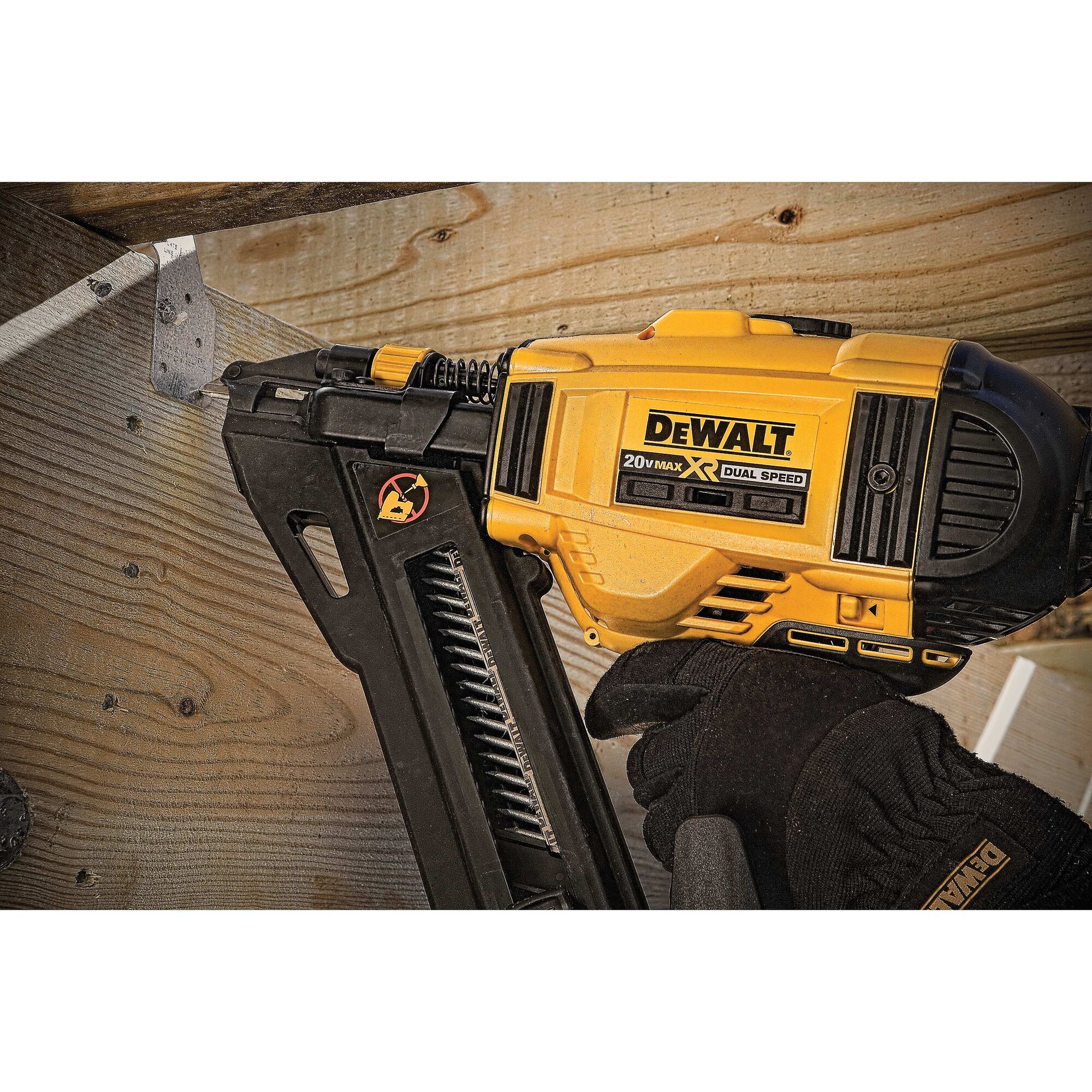 Dewalt cordless discount metal connector nailer