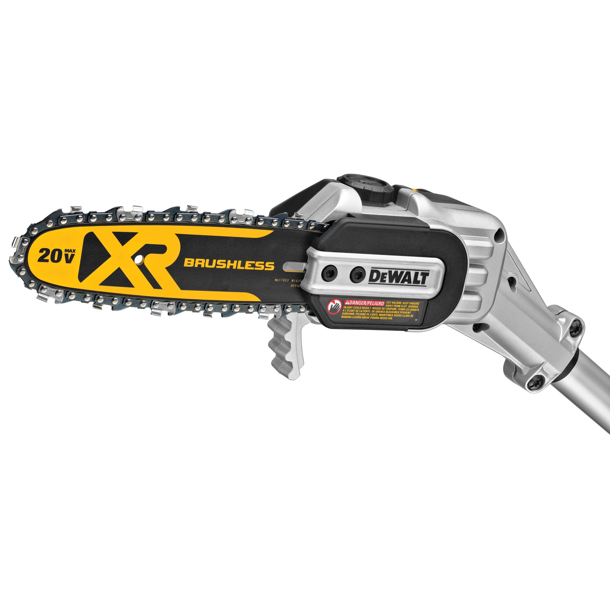 Battery powered outlet pole saw dewalt