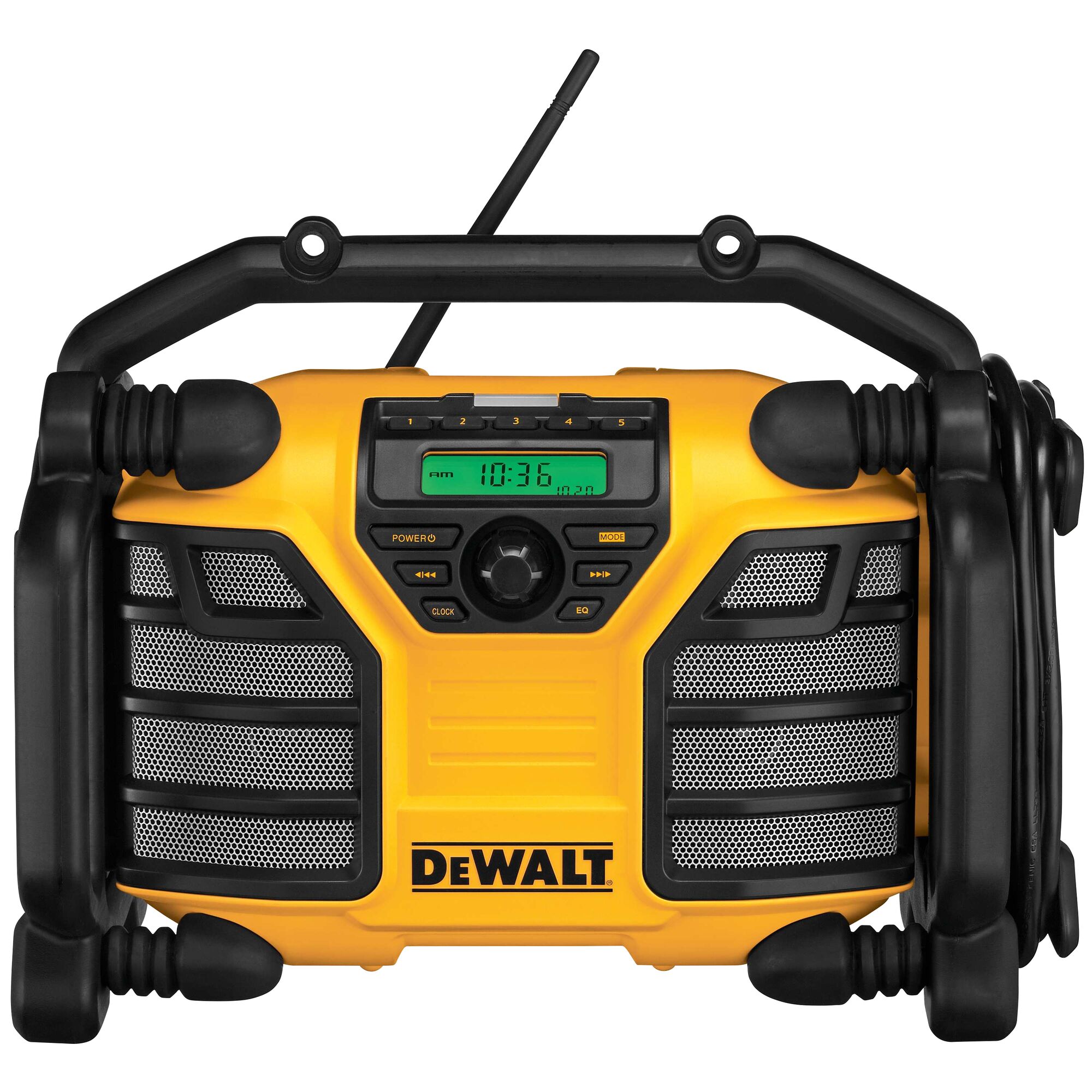 opruiming dewalt worksite radio and battery charger