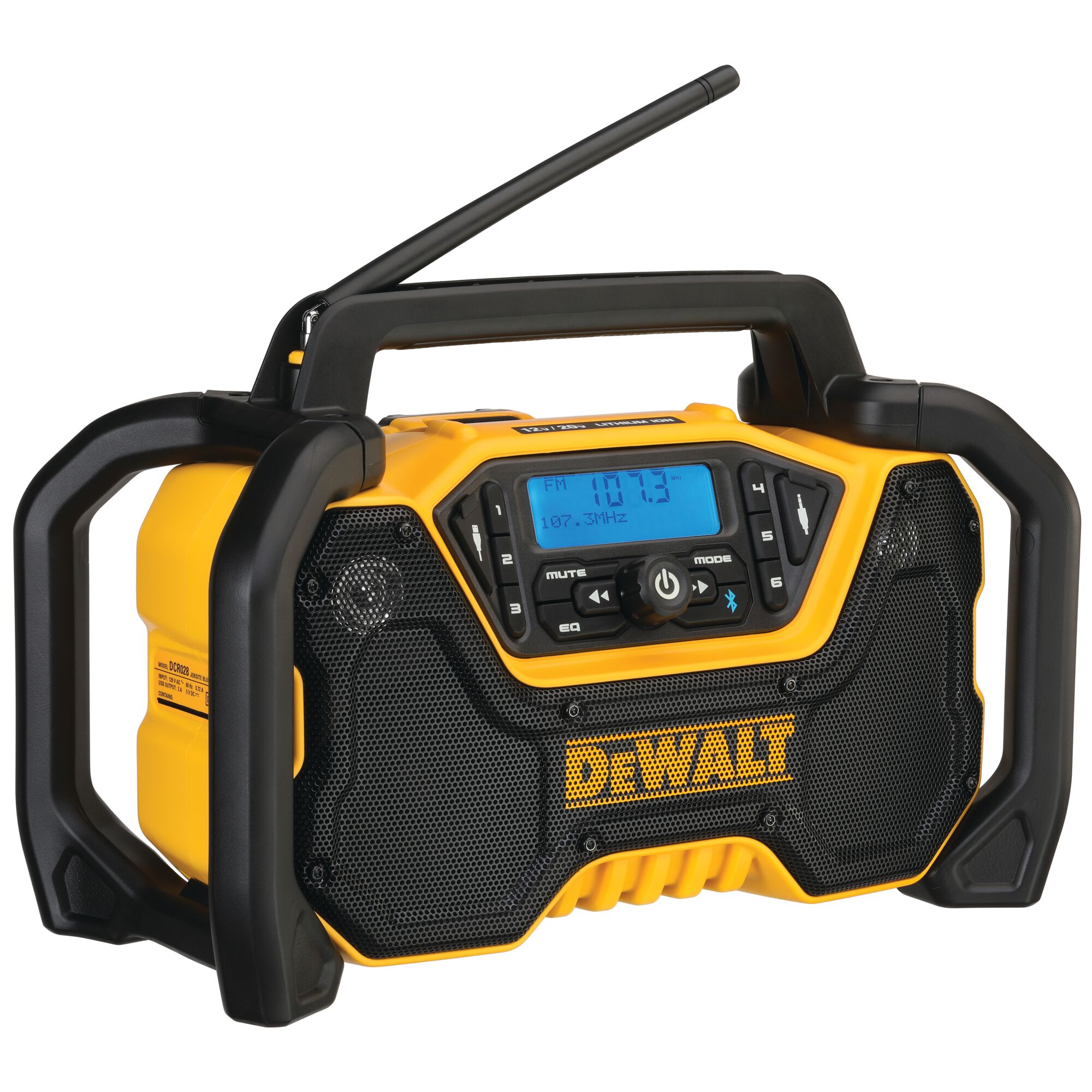 12V/20V MAX* Bluetooth® Cordless Jobsite Radio | DEWALT