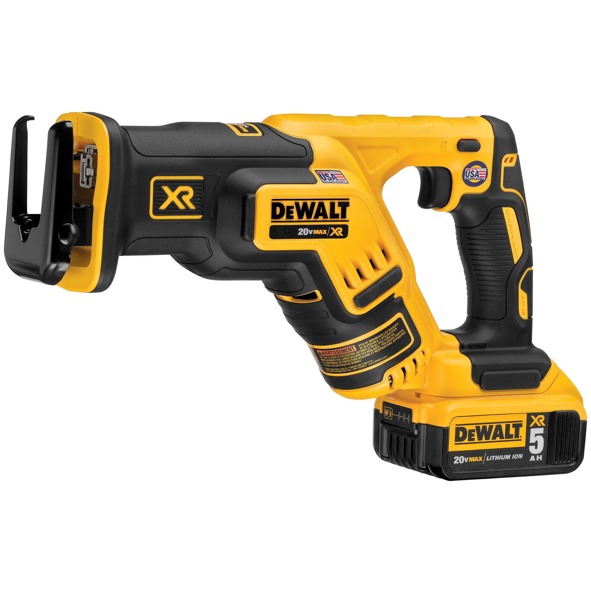 20V MAX XR Brushless Compact Reciprocating Saw Kit 5.0 Ah DEWALT