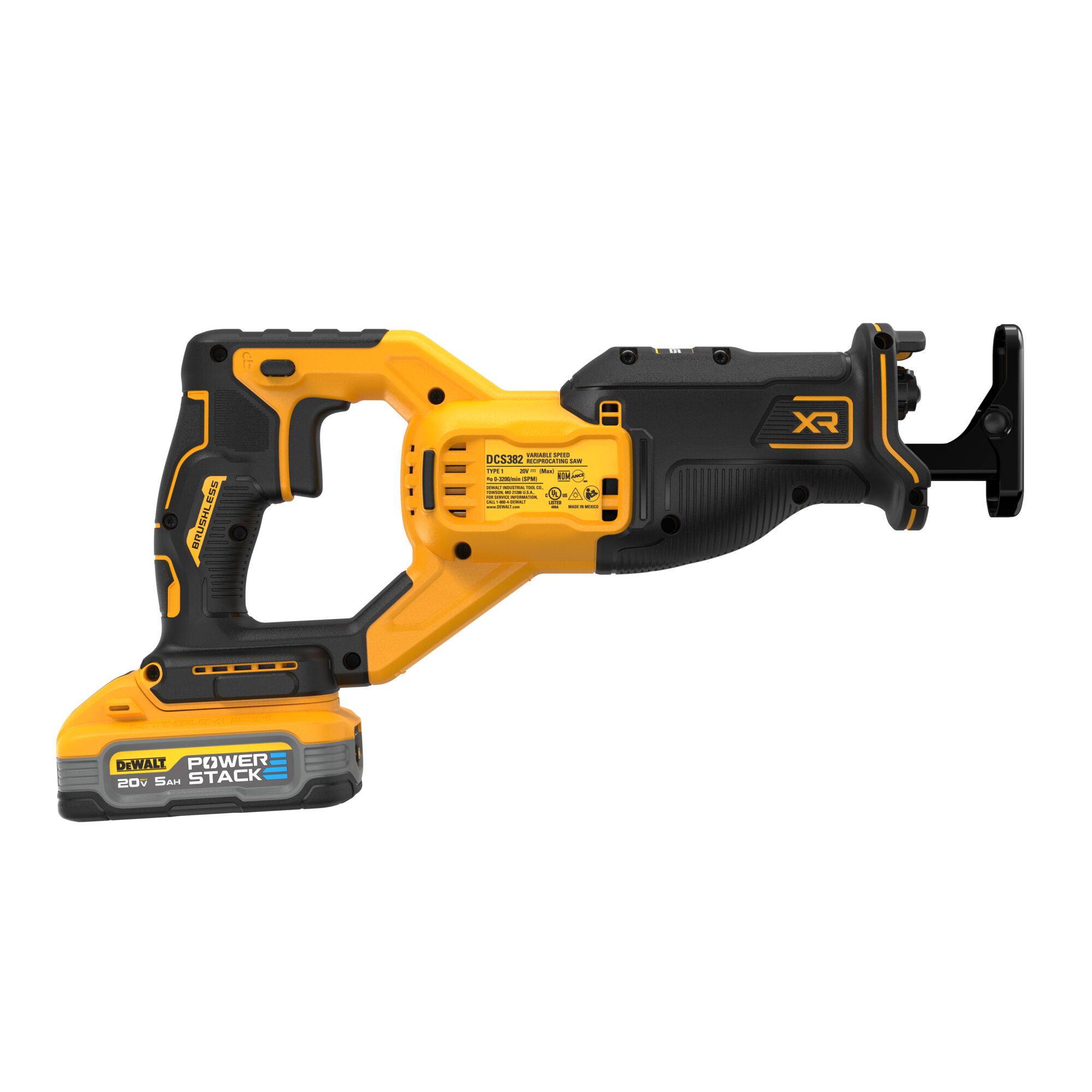 20V MAX XR Brushless Cordless Reciprocating Saw Kit With DEWALT