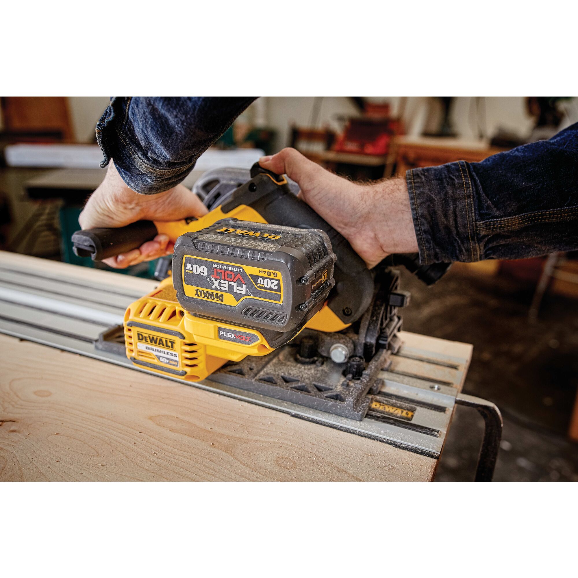 Dewalt 60 2025 volt track saw