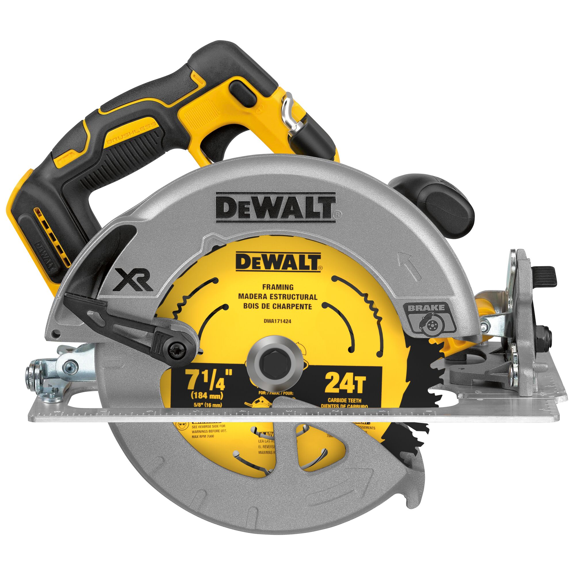 20V XR® Brushless Cordless 7-1/4 in. Circular Saw (Tool Only) | DEWALT