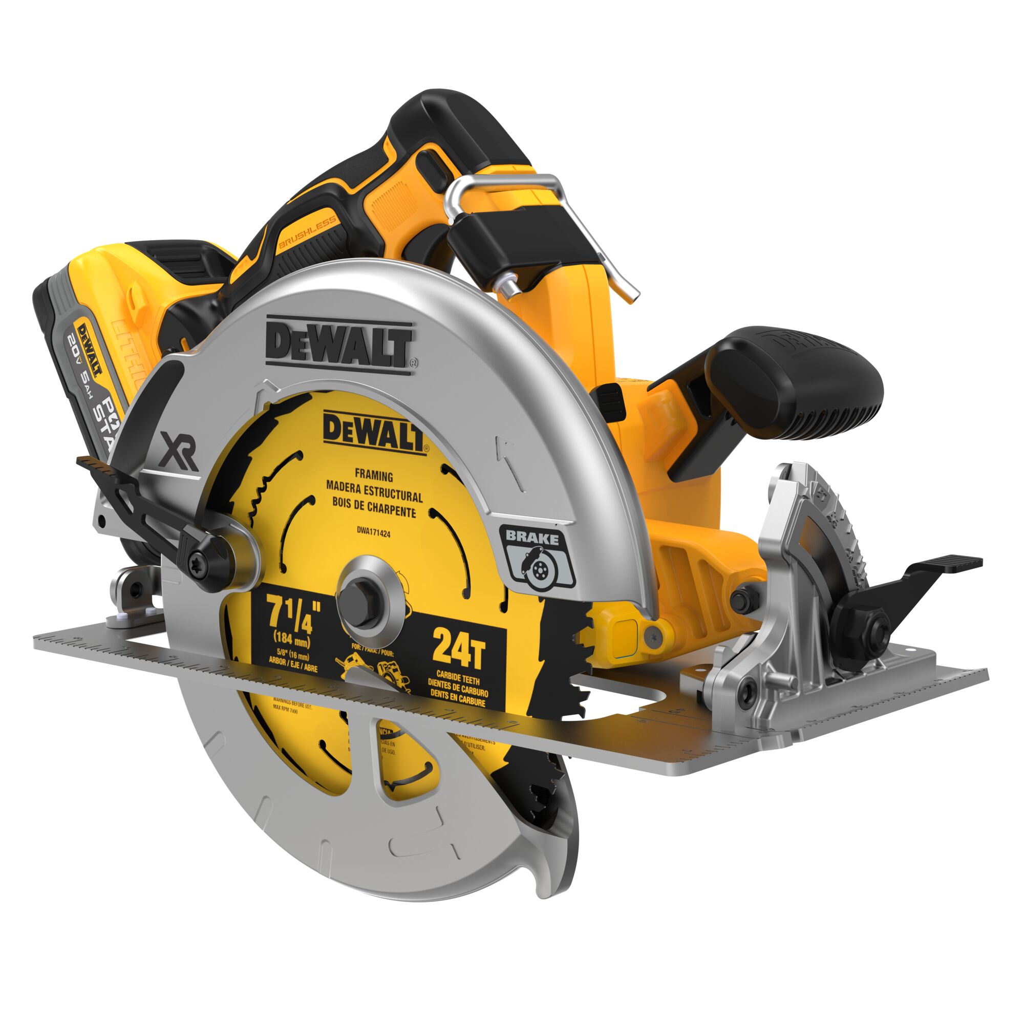 20V MAX XR Brushless Cordless 7 1 4 in. Circular Saw with DEWALT