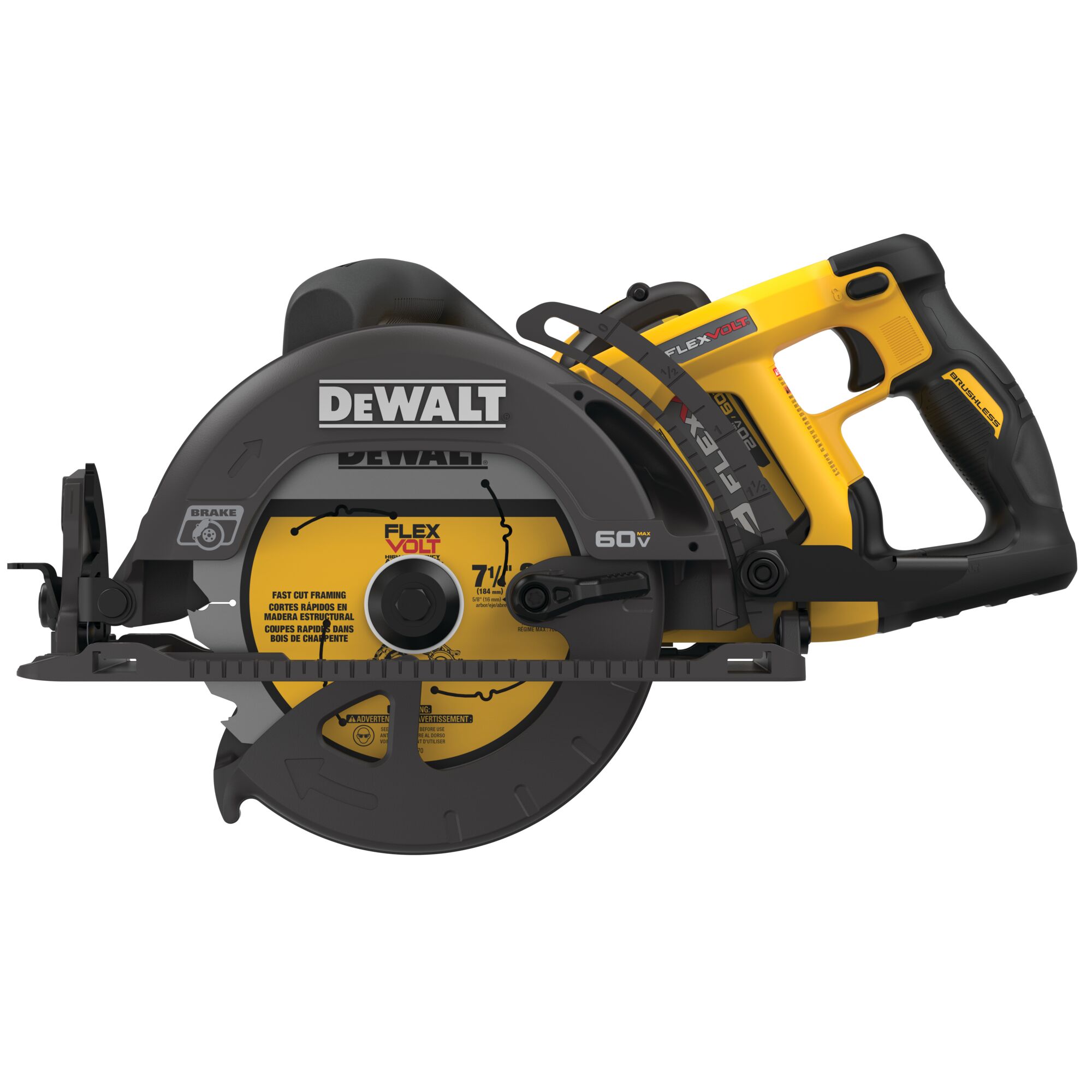 60V MAX 7 1 4 in. Cordless Worm Drive Saw Kit DEWALT