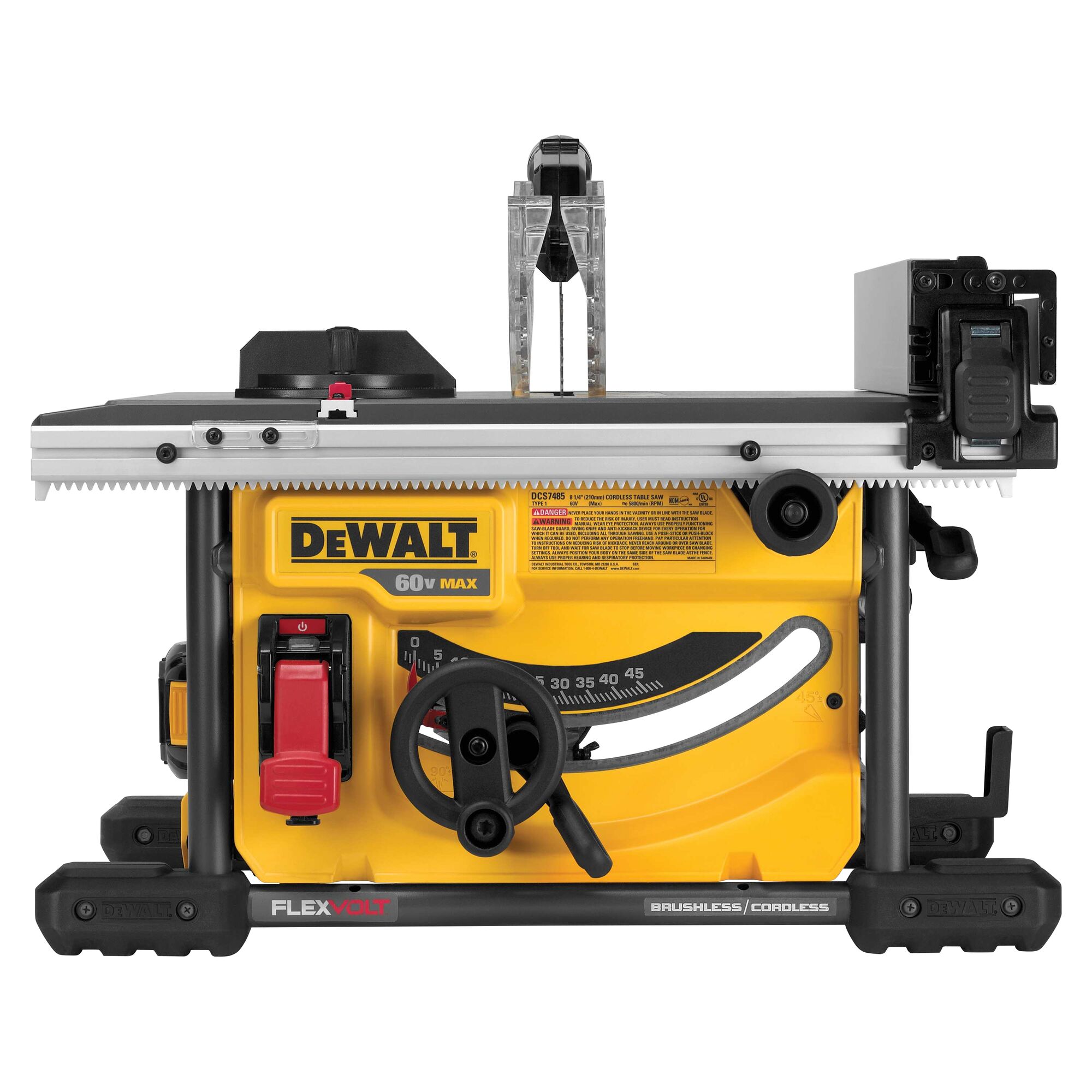 FLEXVOLT 60V MAX TABLE SAW 1 BATTERY KIT DEWALT