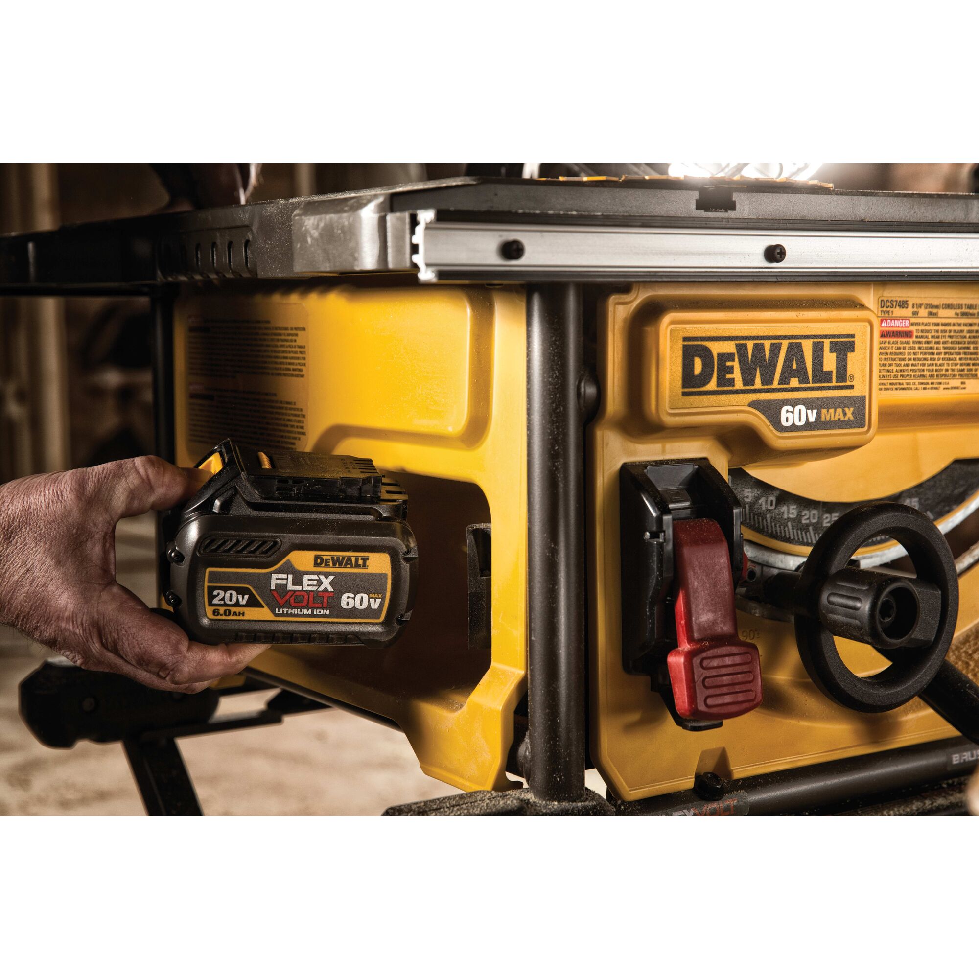 Dewalt battery discount table saw review