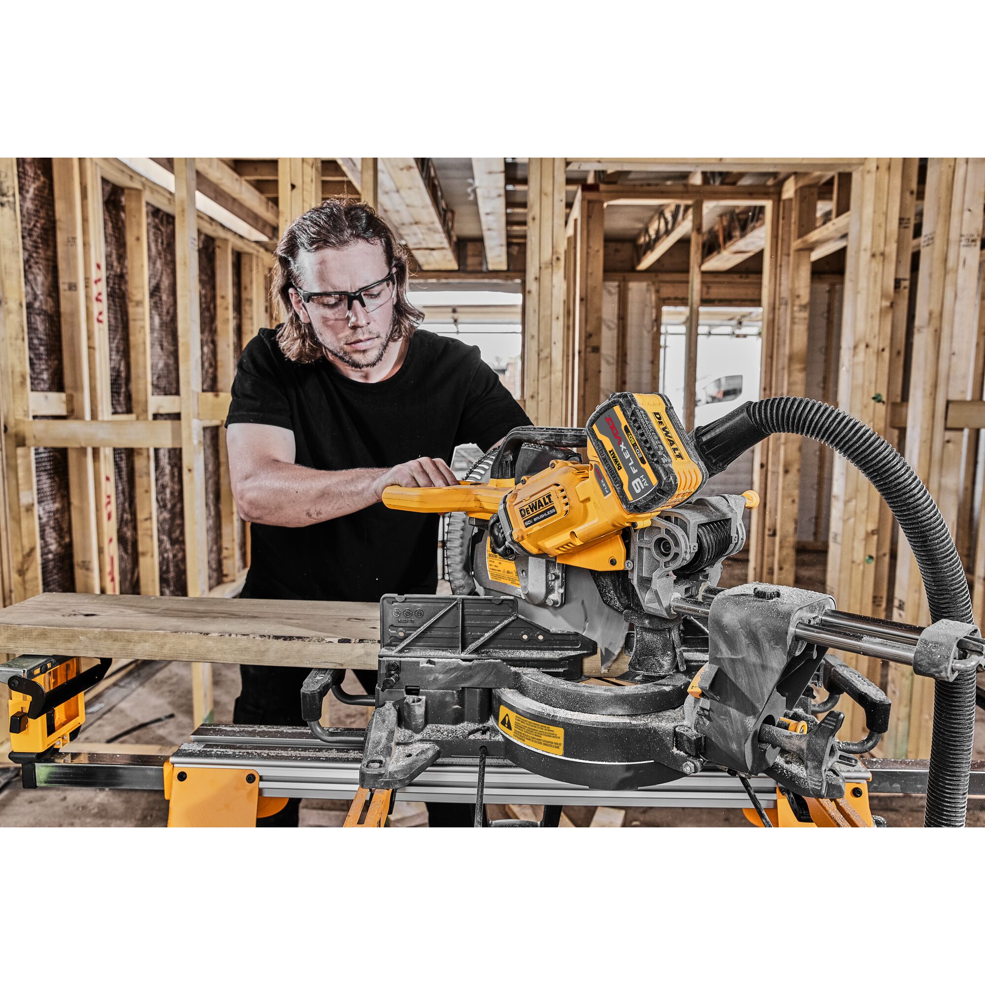 Dewalt flexvolt miter saw best sale with stand