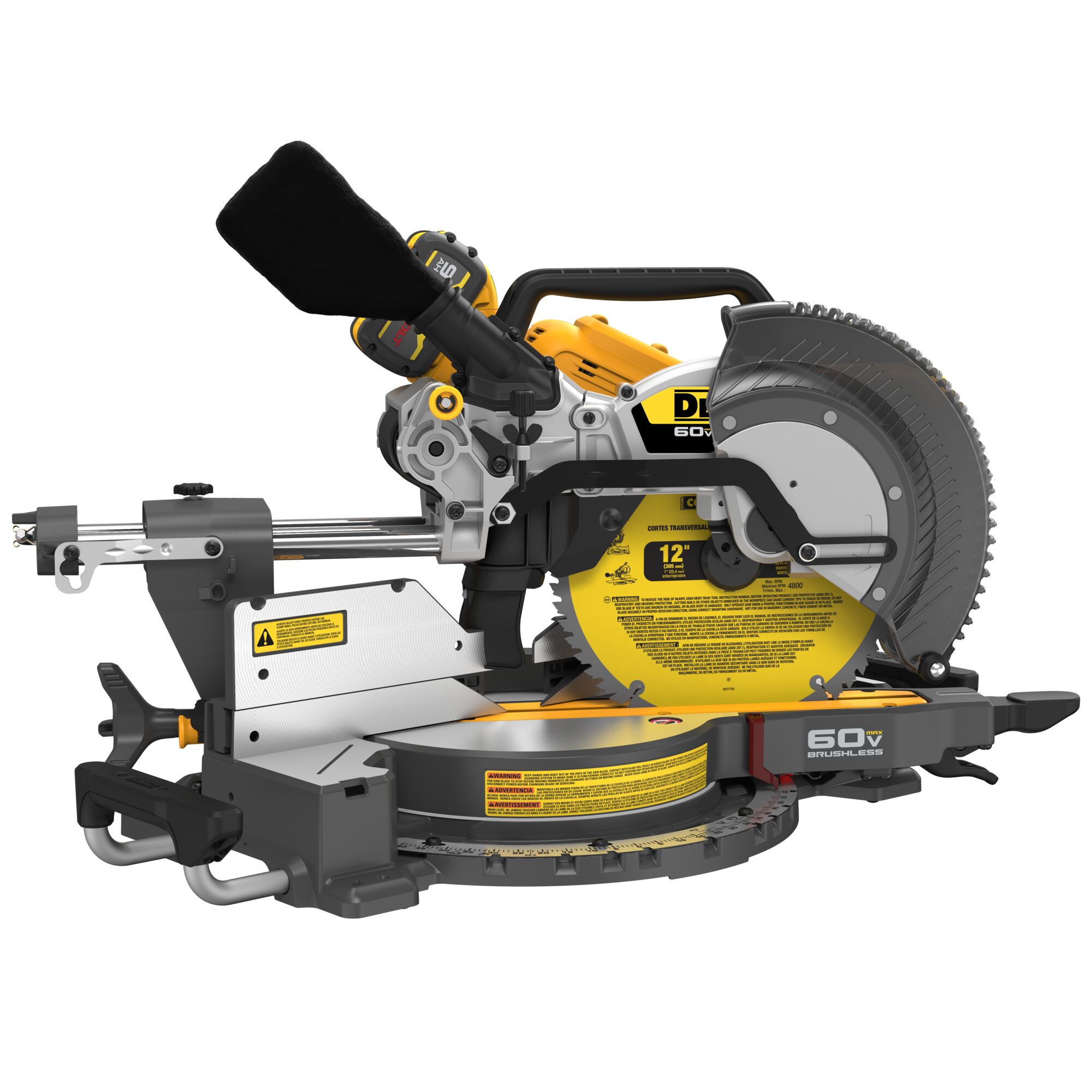 60V MAX Brushless Cordless 12 in. Double Bevel Sliding Miter Saw