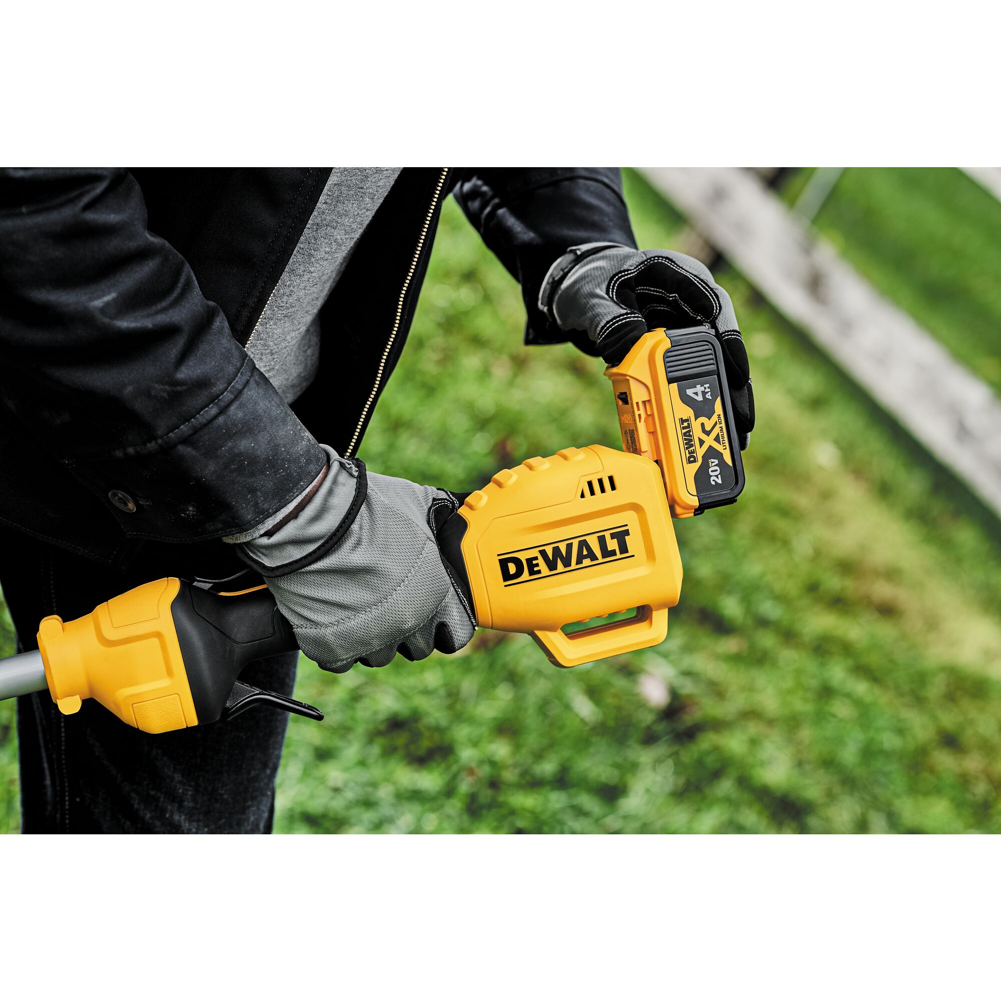 Dewalt battery whipper discount snipper